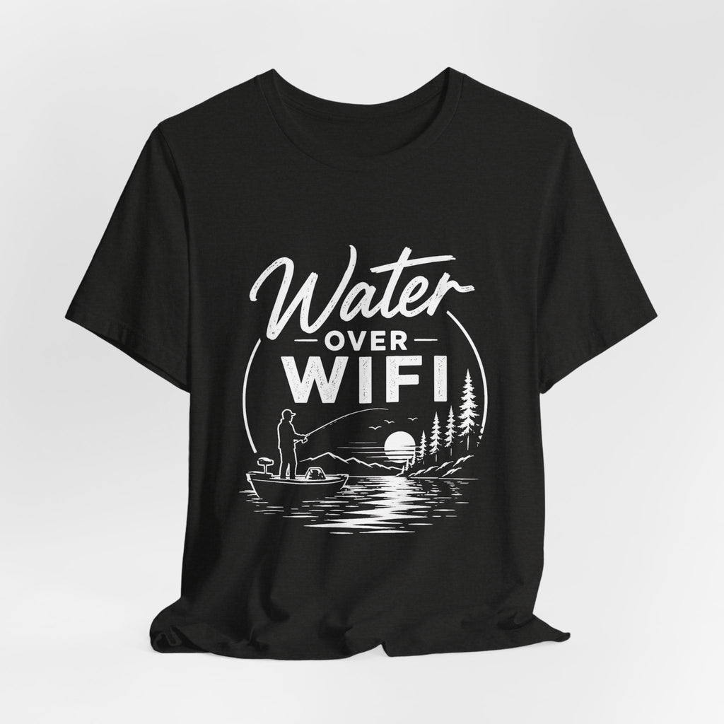 Water Over WIFI Fishing Graphic Tshirt