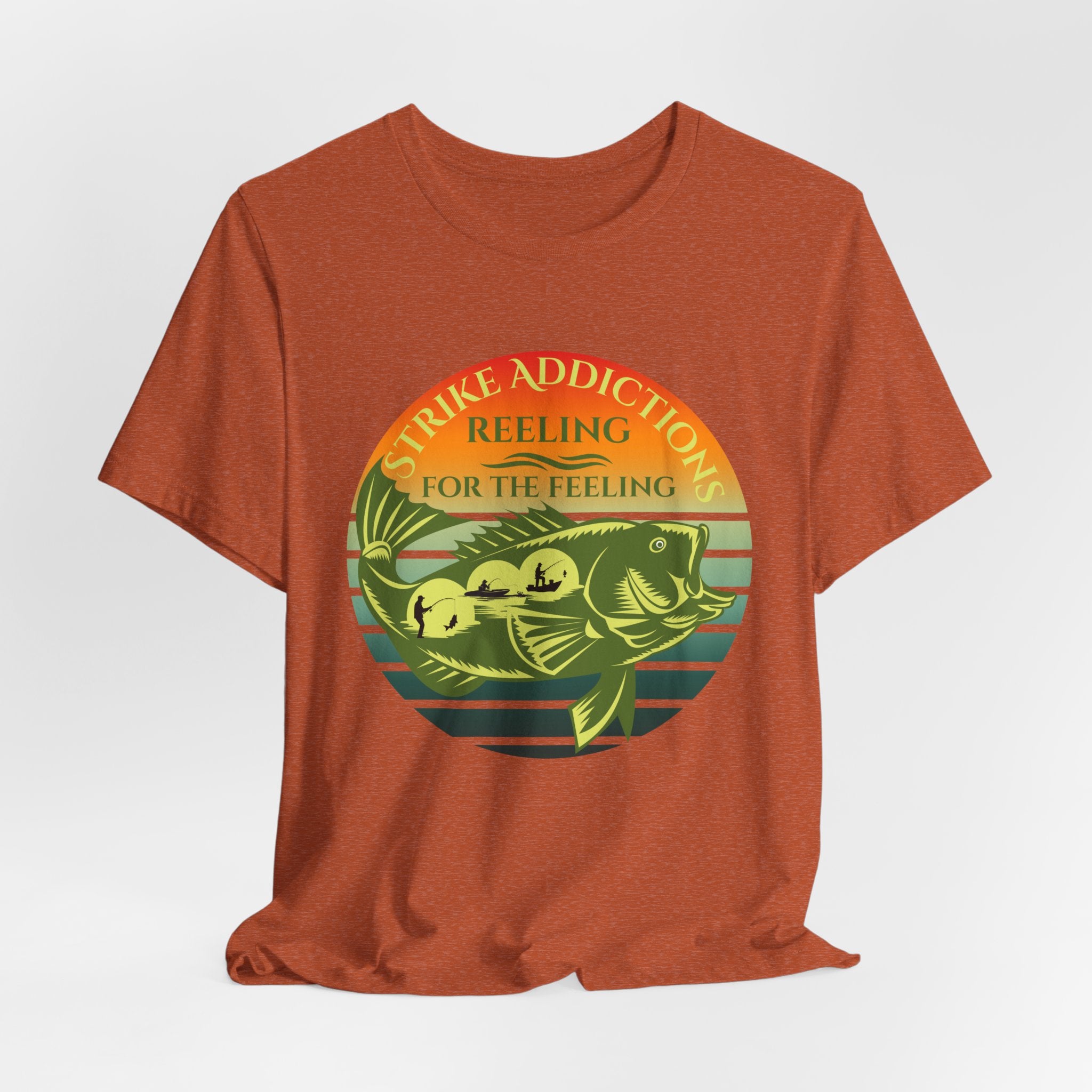 Strike Addiction – Reeling for the Feeling Fishing T-Shirt