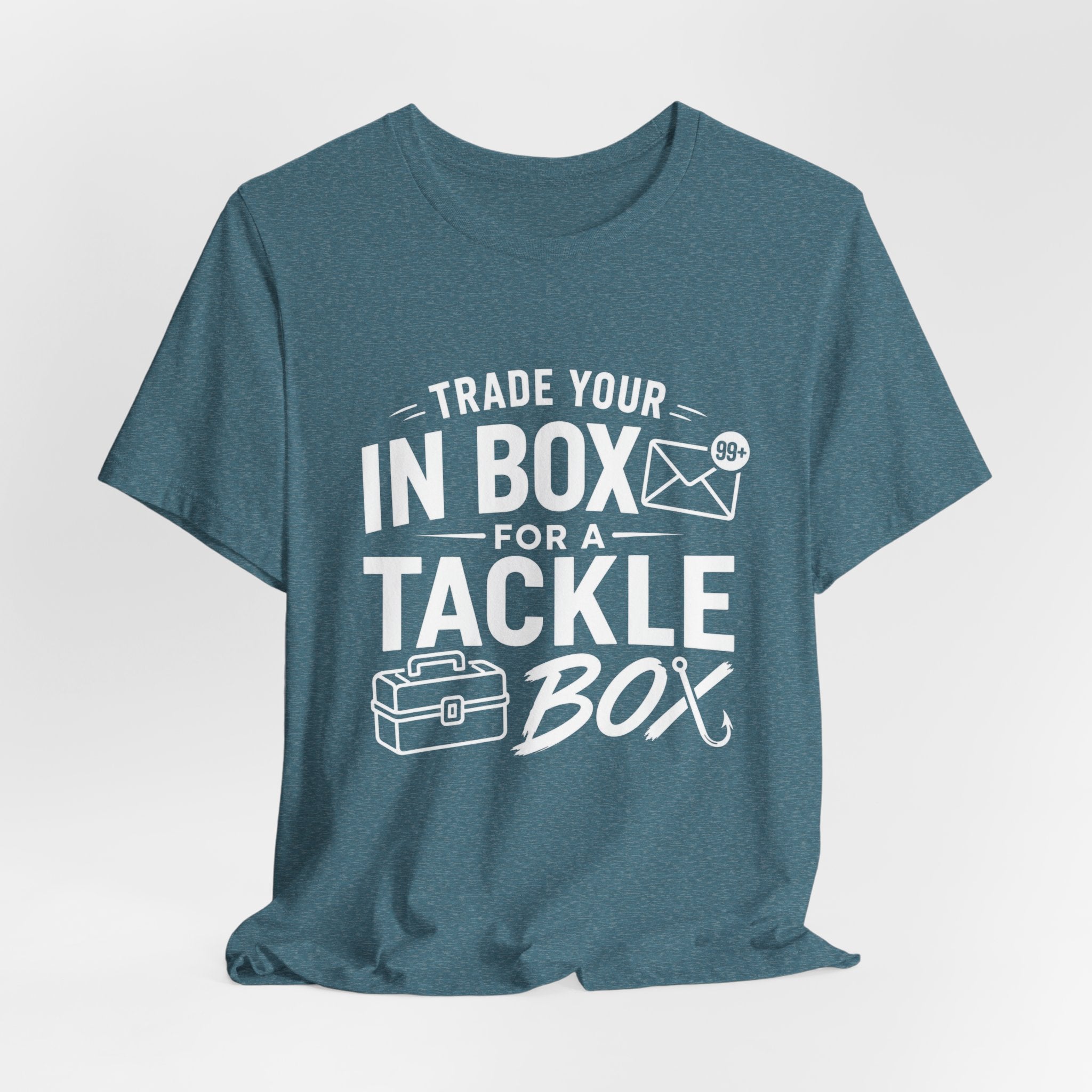 Trade Your Inbox for a Tackle Box Funny Fishing T-Shirt