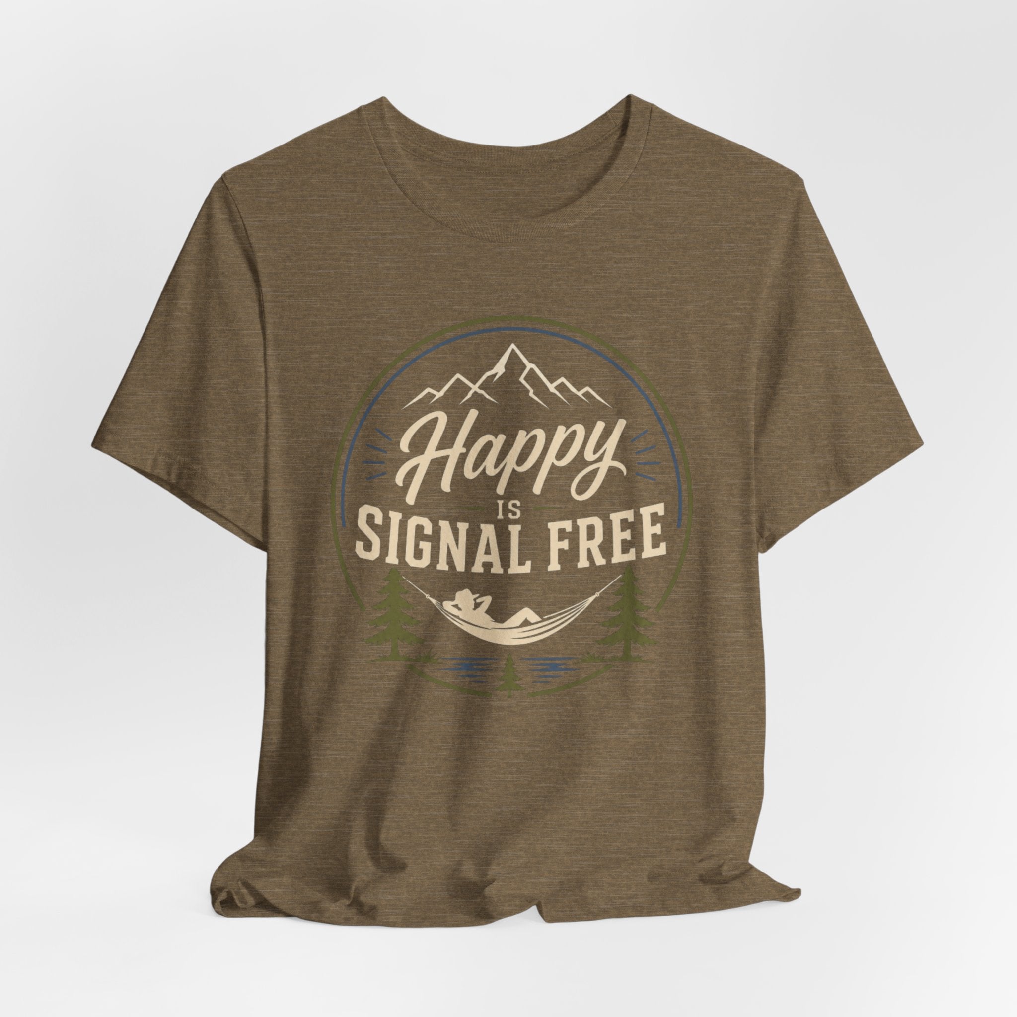 Happy Is Signal Free | Outdoor Adventure Tee