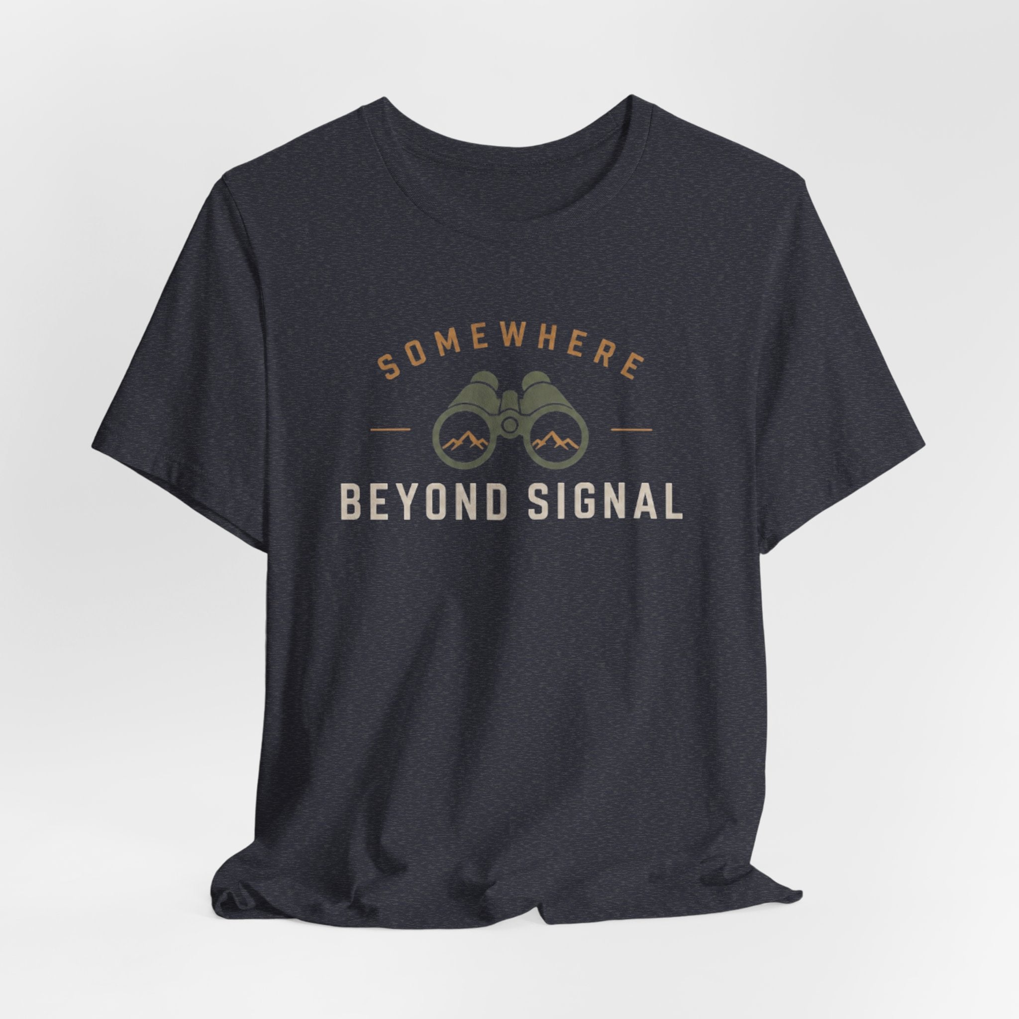 Somewhere Beyond Signal - Outdoor Adventure Graphic T-Shirt