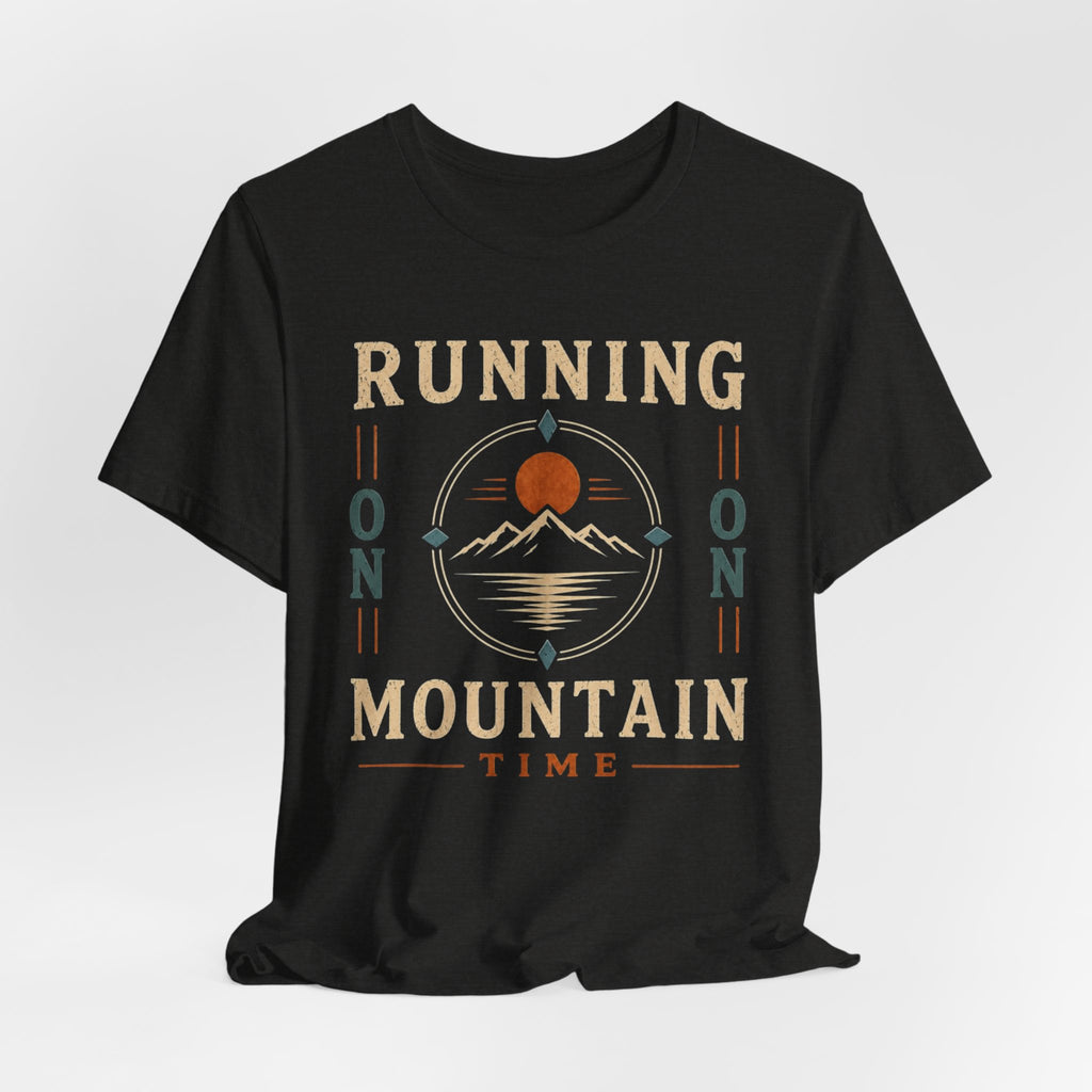Running on Mountain Time | Vintage Outdoor Adventure T-Shirt