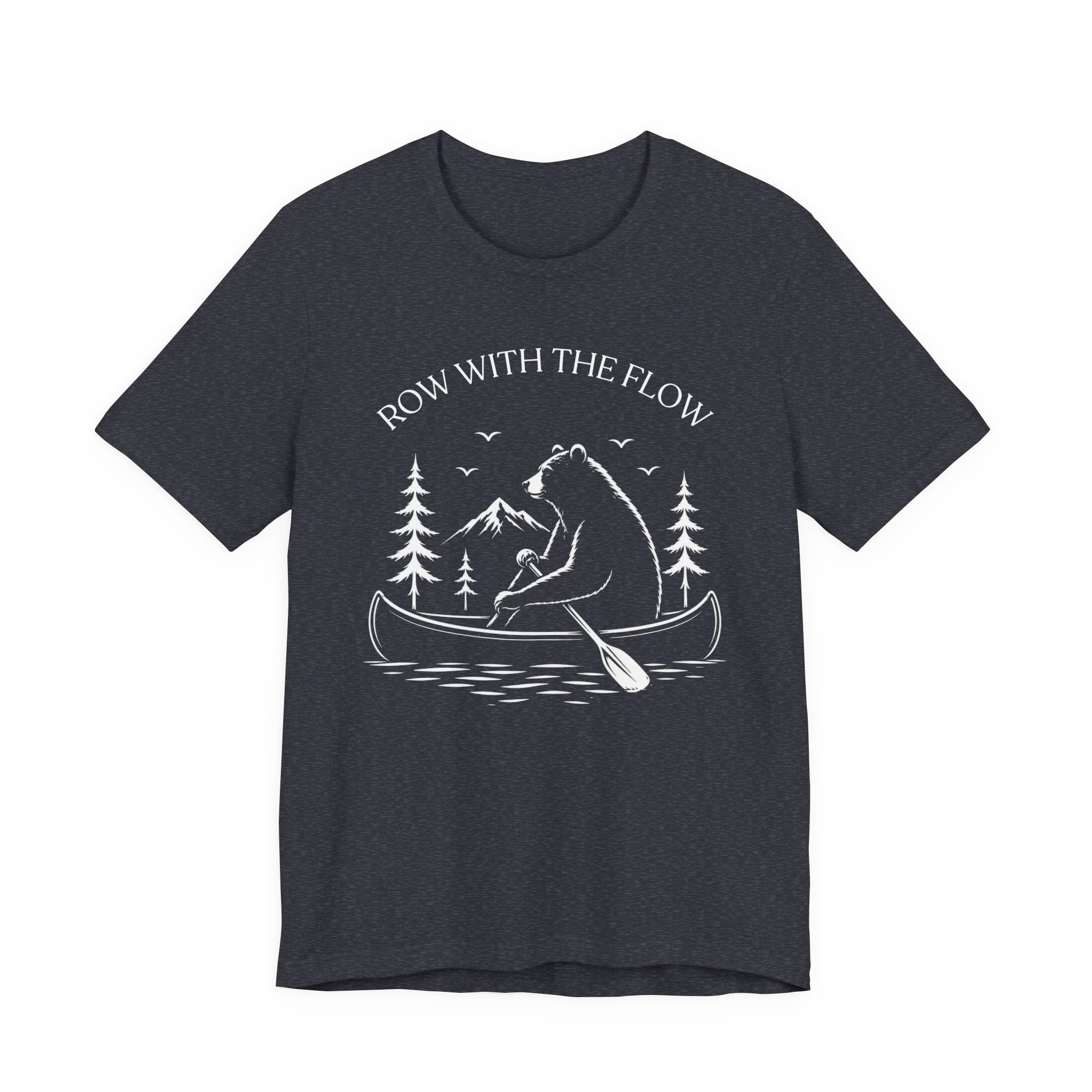 Row With The Flow - Bear Canoe Tee