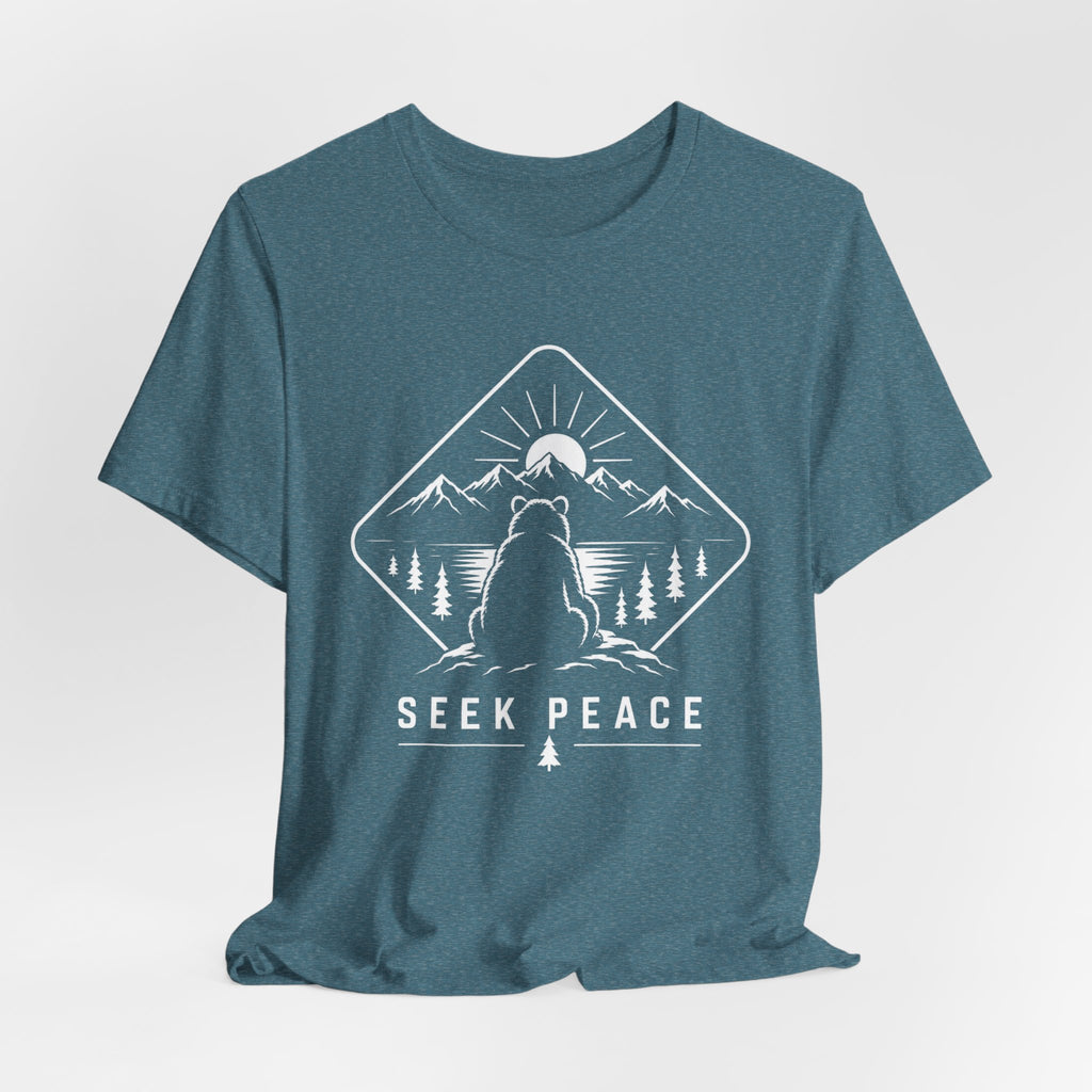 Seek Peace - Bear Wilderness Tee