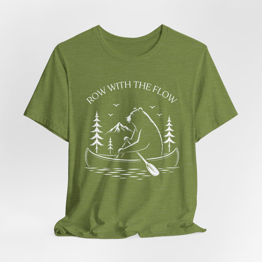 Row With The Flow - Bear Canoe Tee