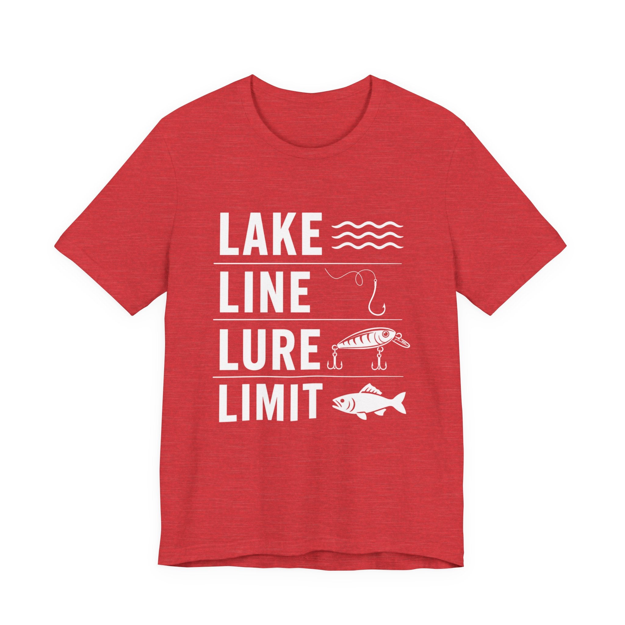 Lake Line Lure Limit - Graphic Fishing T-Shirt