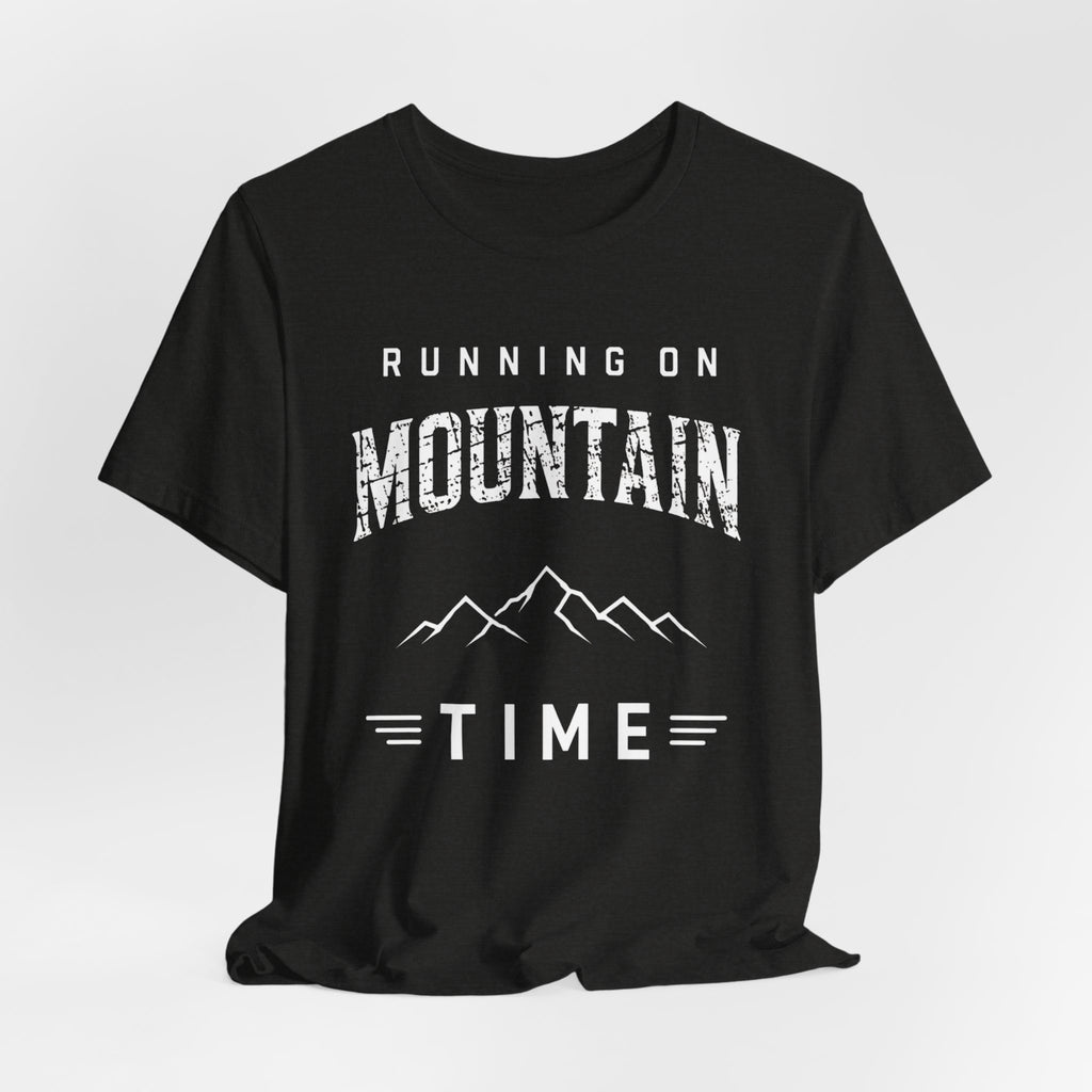 Running on Mountain Time | Vintage Hiking Adventure T-Shirt