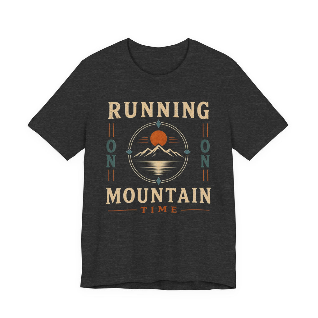 Running on Mountain Time | Vintage Outdoor Adventure T-Shirt