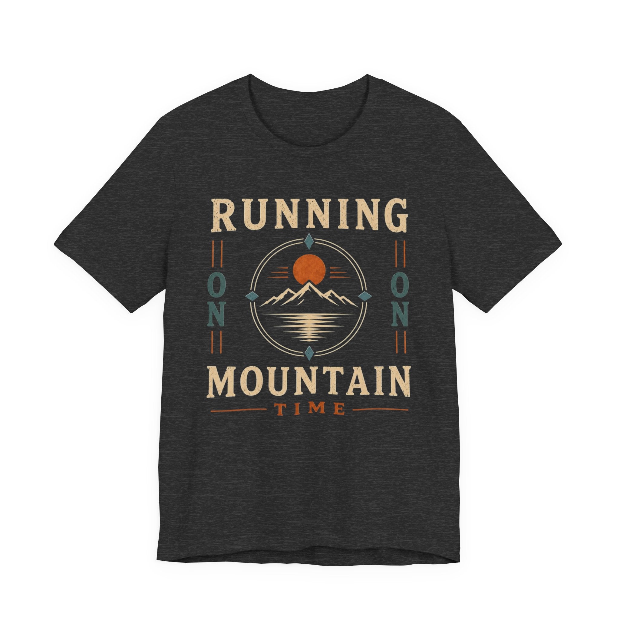 Running on Mountain Time | Vintage Outdoor Adventure T-Shirt