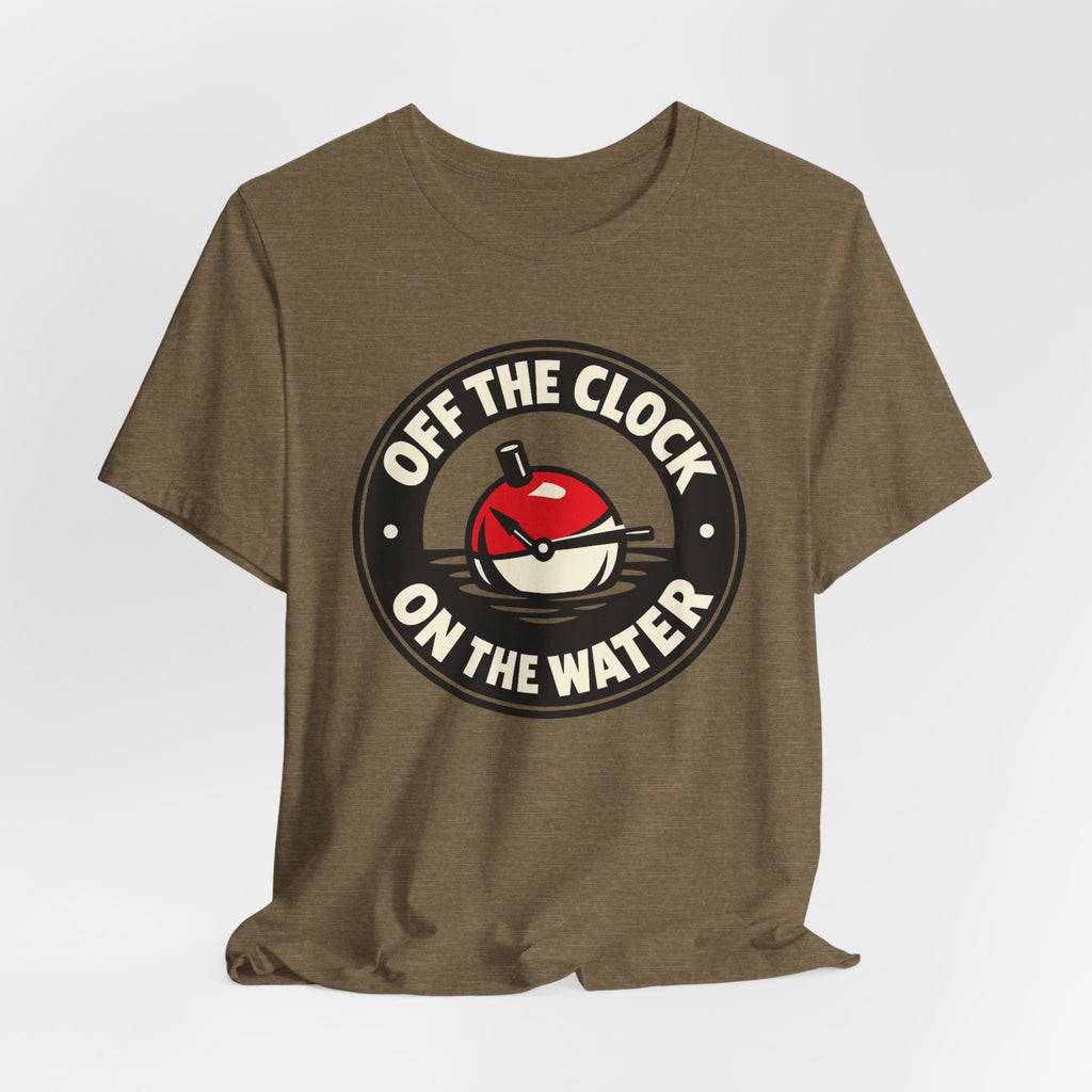 Off the Clock, On the Water | Fishing Graphic T-Shirt