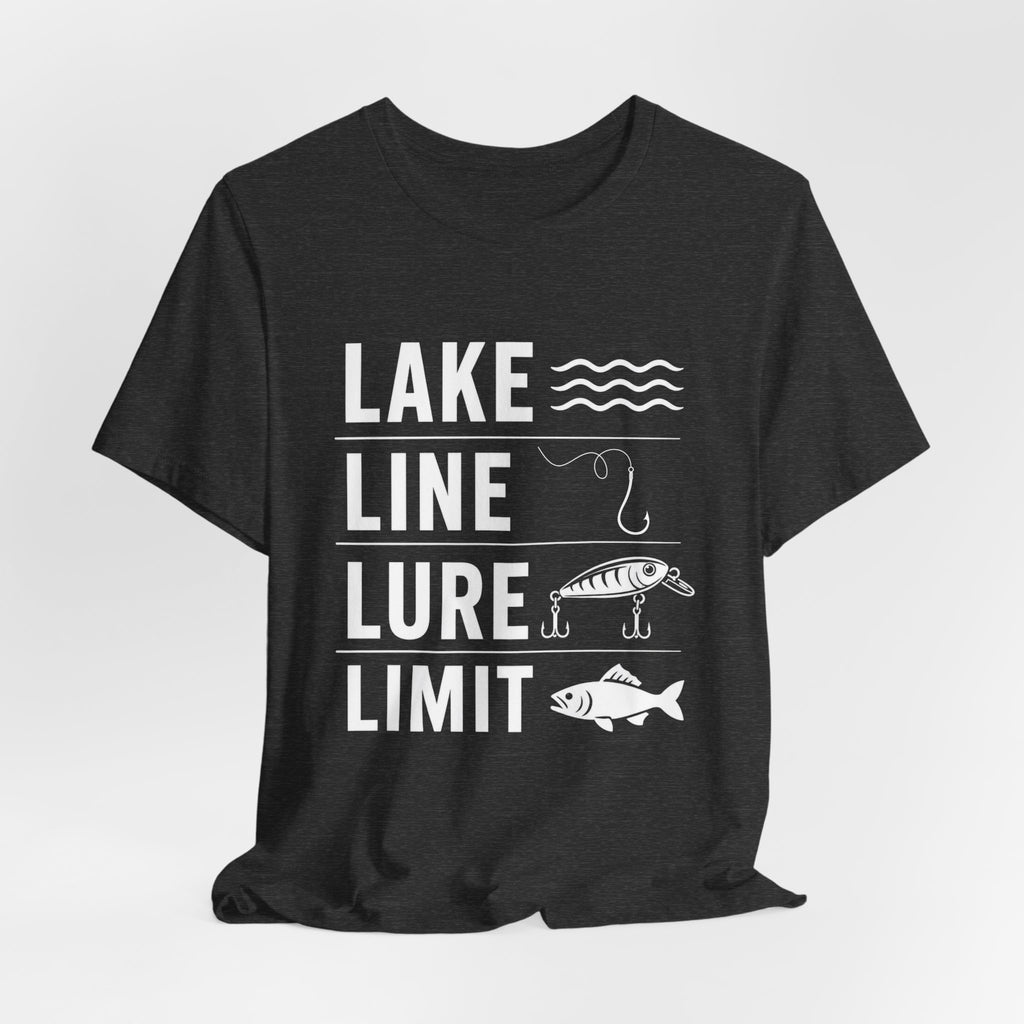 Lake Line Lure Limit - Graphic Fishing T-Shirt
