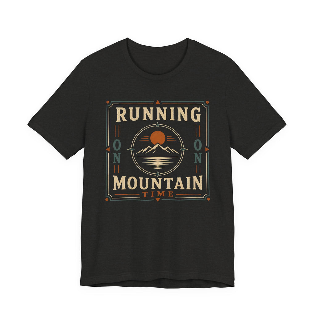 Running on Mountain Time | Vintage Outdoor Adventure T-Shirt