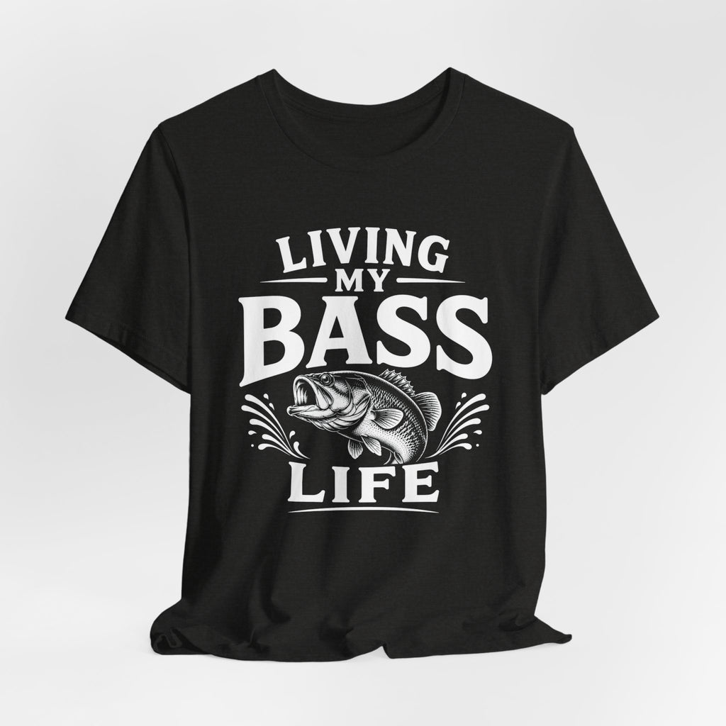 Living My Bass Life Fishing Graphic Tee