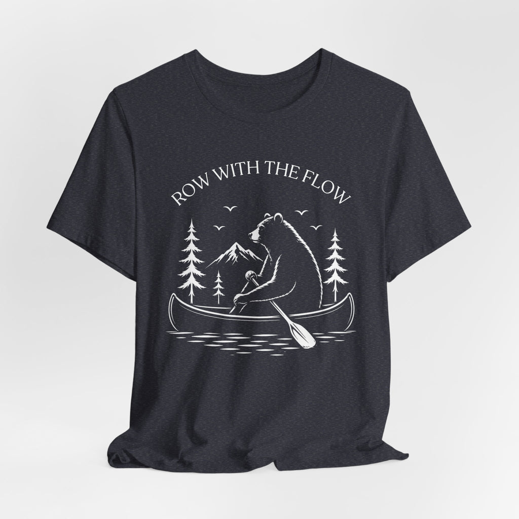 Row With The Flow - Bear Canoe Tee