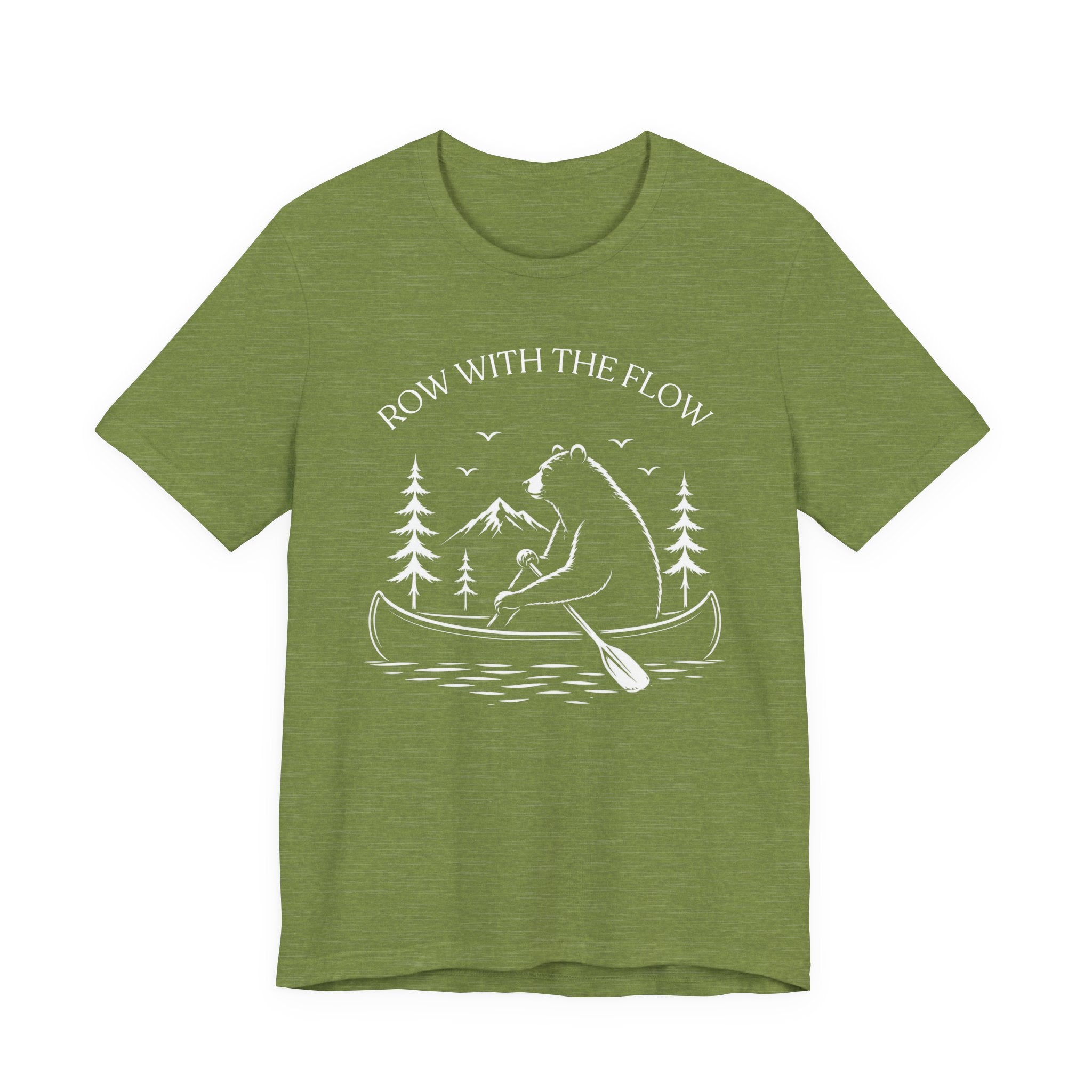 Row With The Flow - Bear Canoe Tee