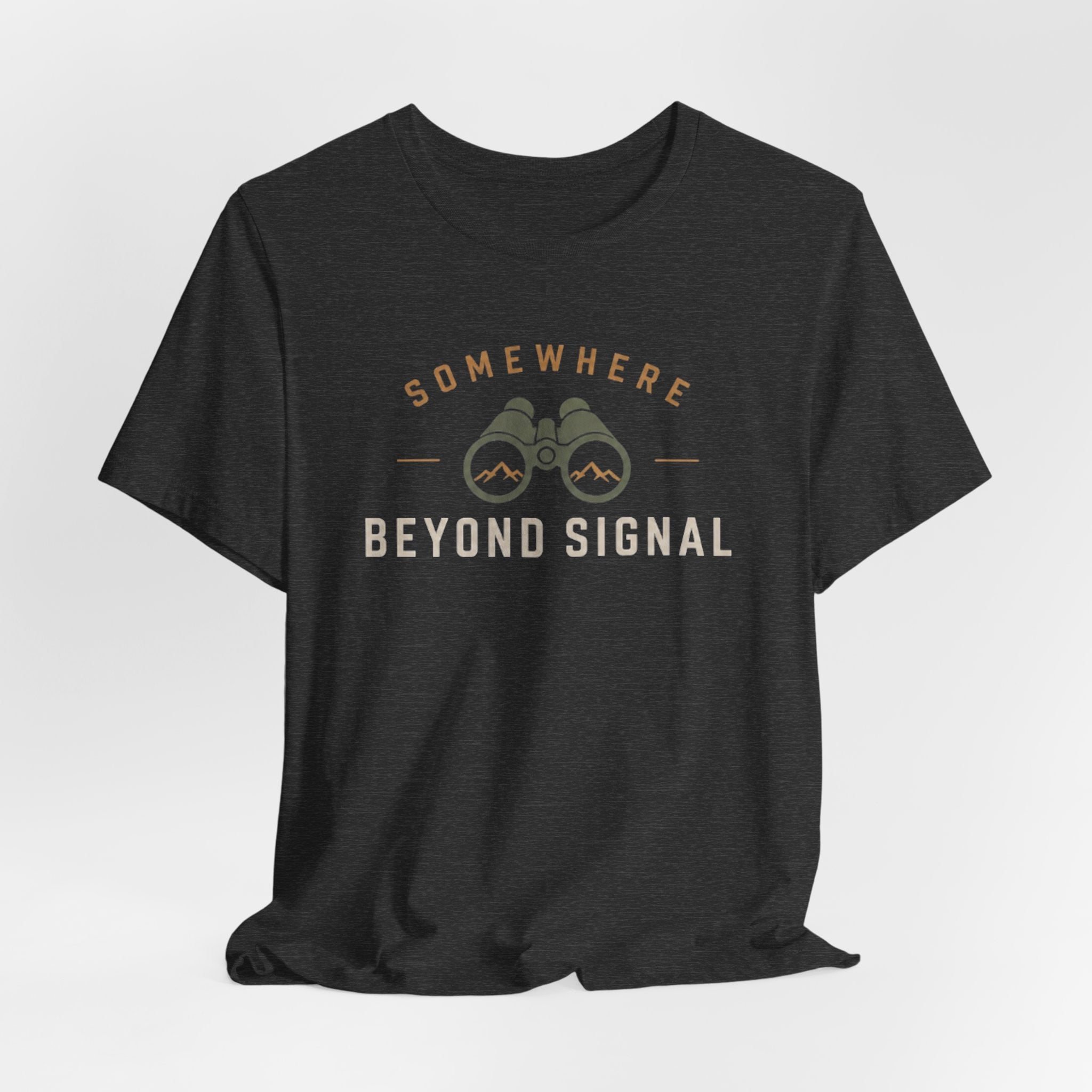 Somewhere Beyond Signal - Outdoor Adventure Graphic T-Shirt
