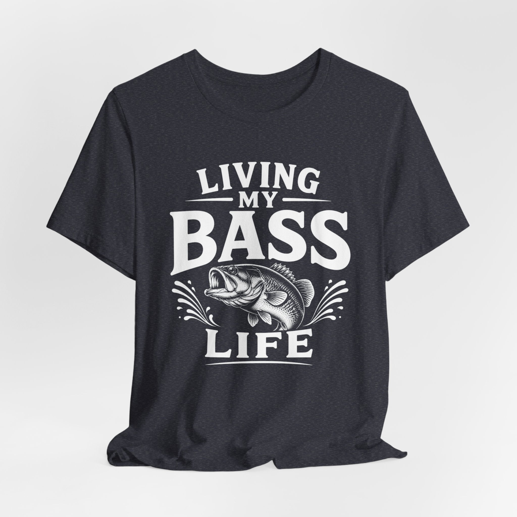 Living My Bass Life Fishing Graphic Tee