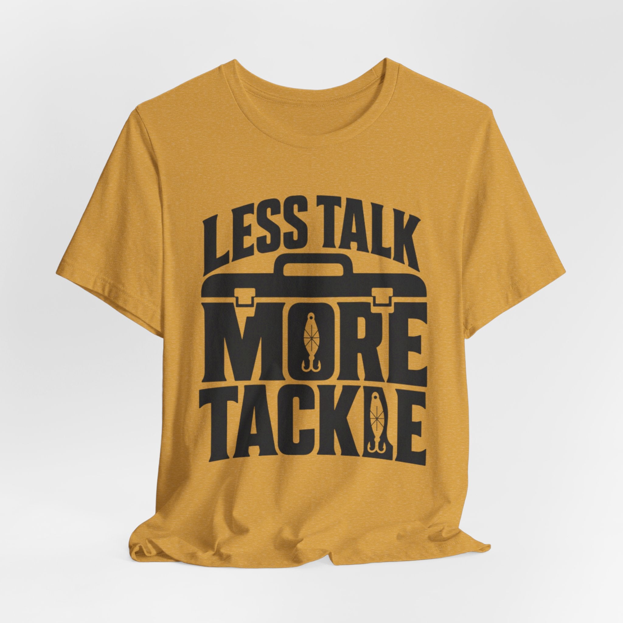 Less Talk, More Tackle | Funny Fishing Graphic T-Shirt