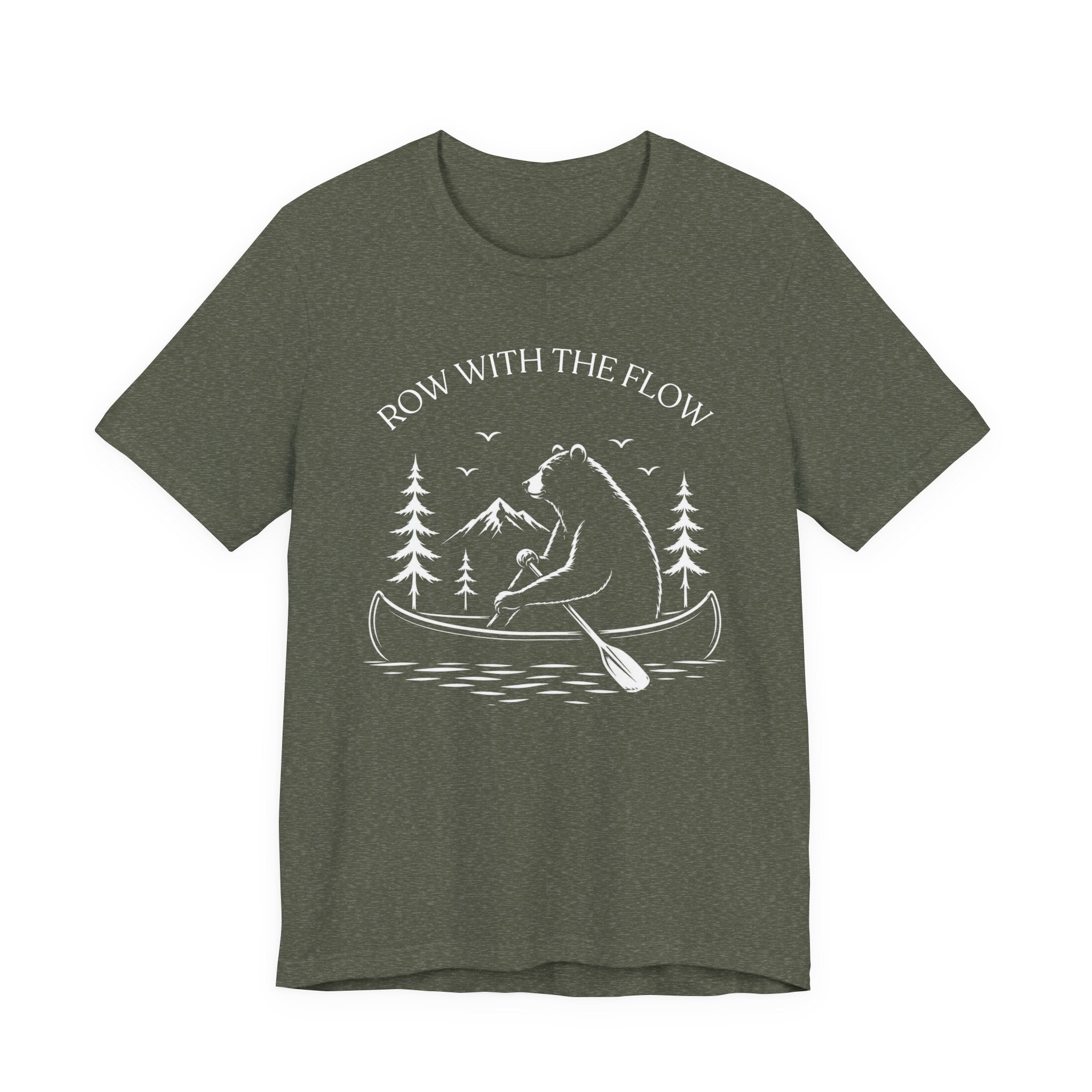 Row With The Flow - Bear Canoe Tee