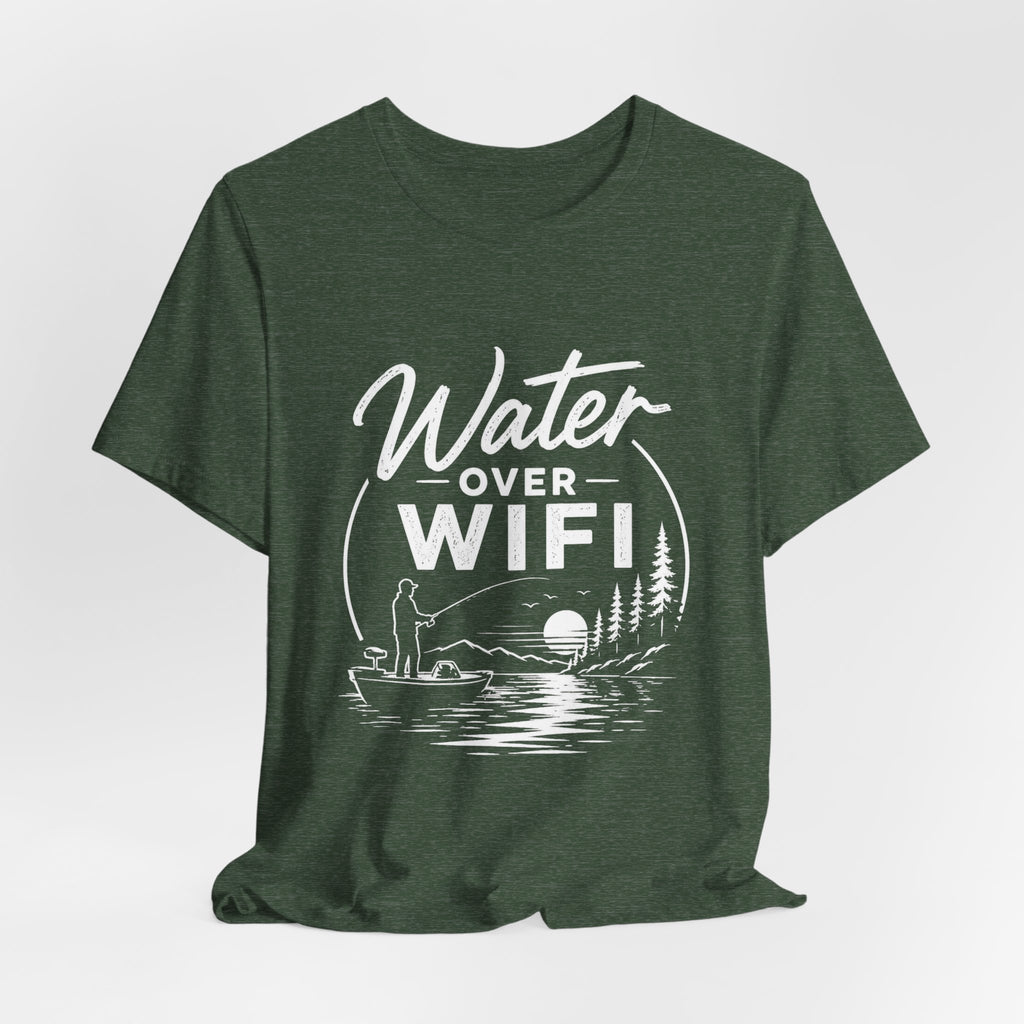 Water Over WIFI Fishing Graphic Tshirt