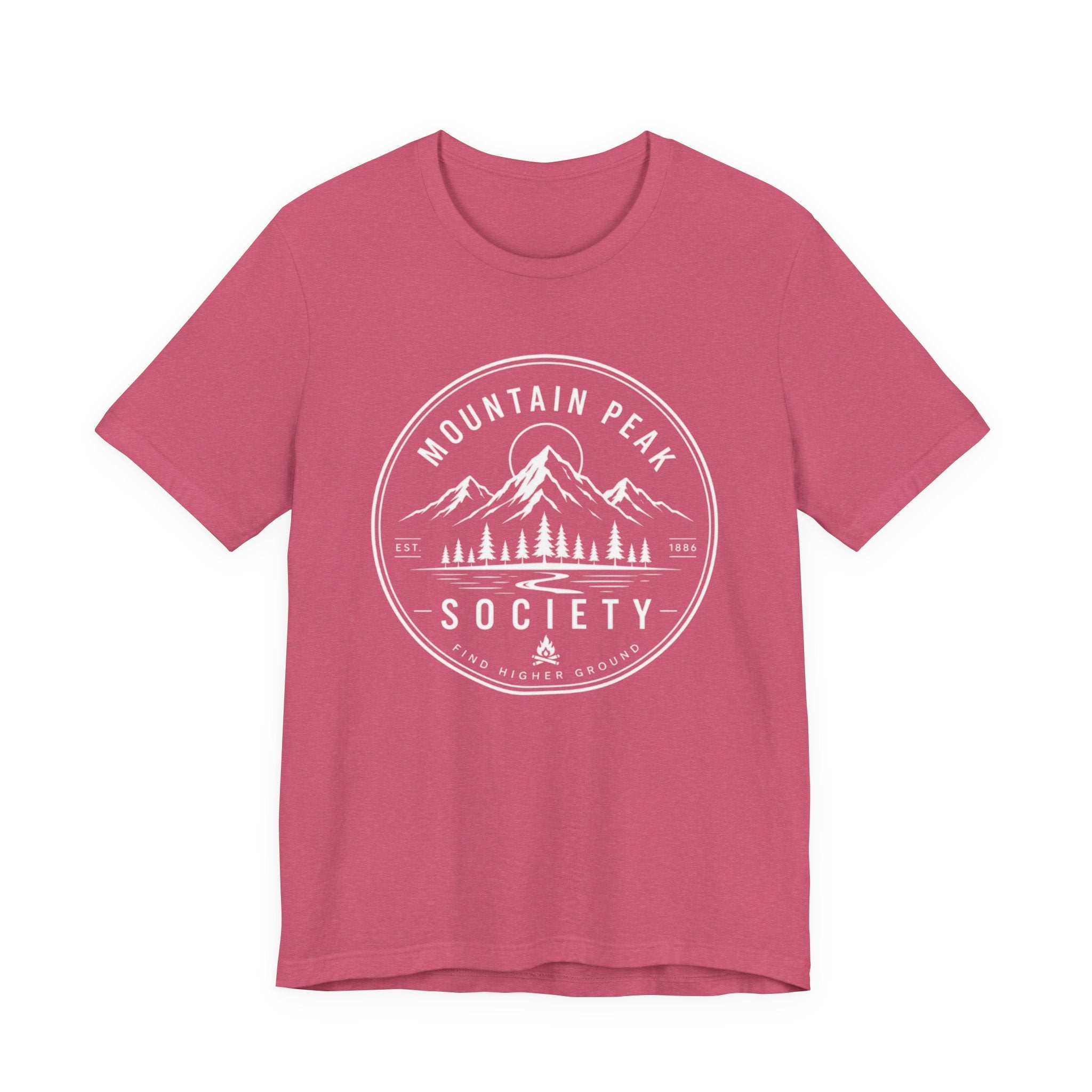Mountain Peak Society - Find Higher Ground Outdoor Graphic T-Shirt