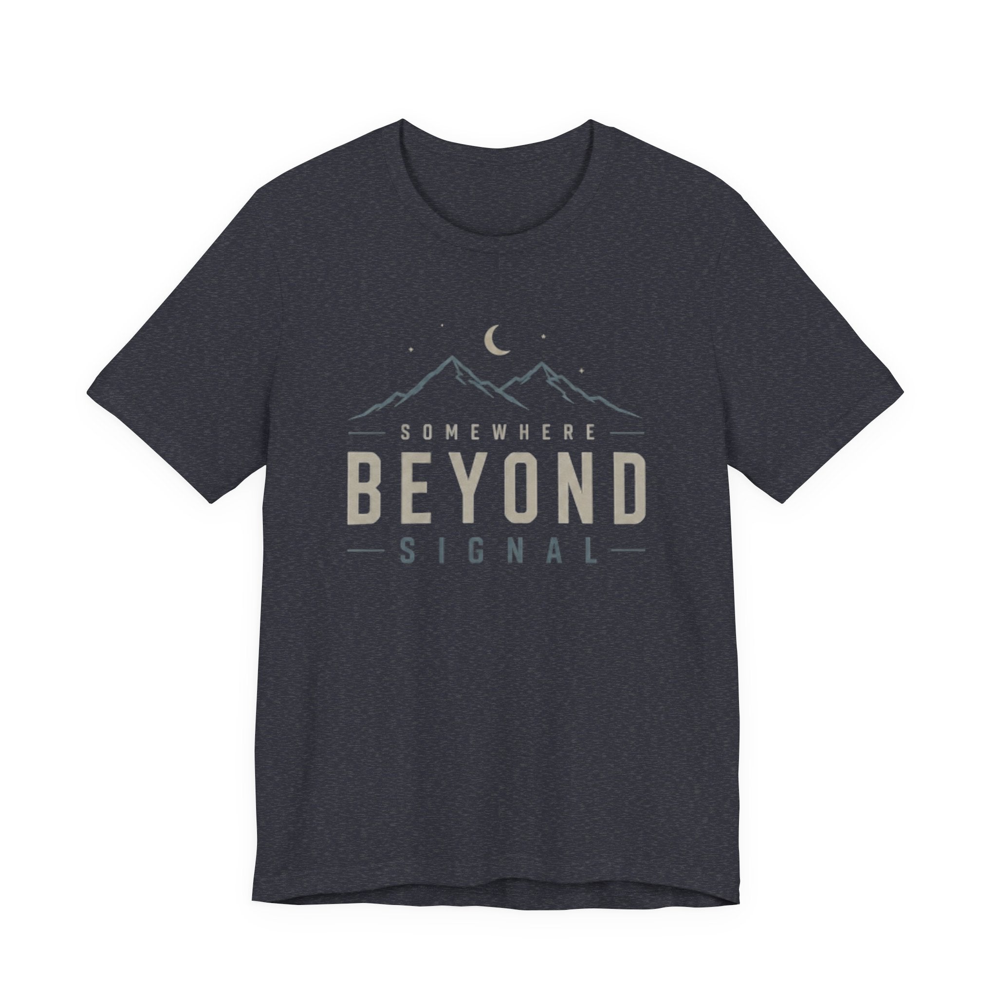 Somewhere Beyond Signal - Mountain Adventure Graphic T-Shirt