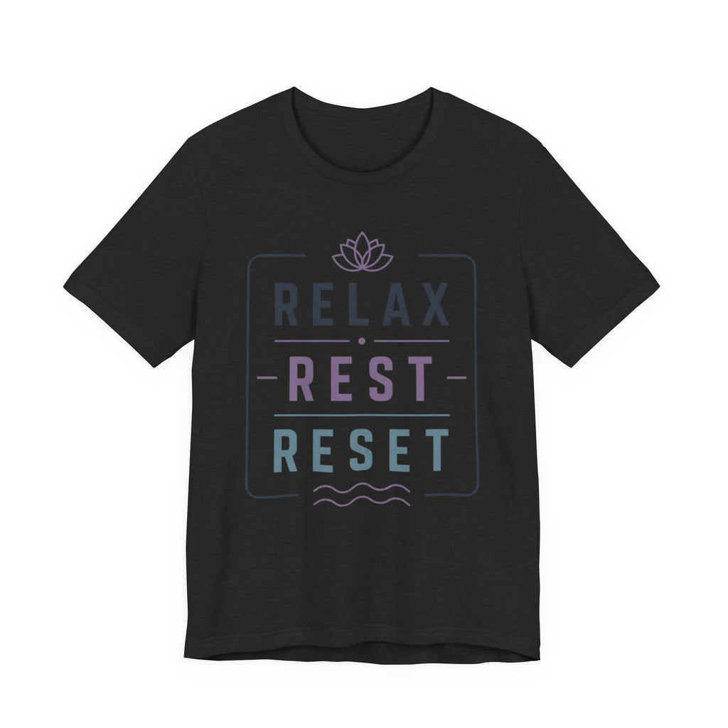 Relax Rest Reset Meditation Graphic Tee