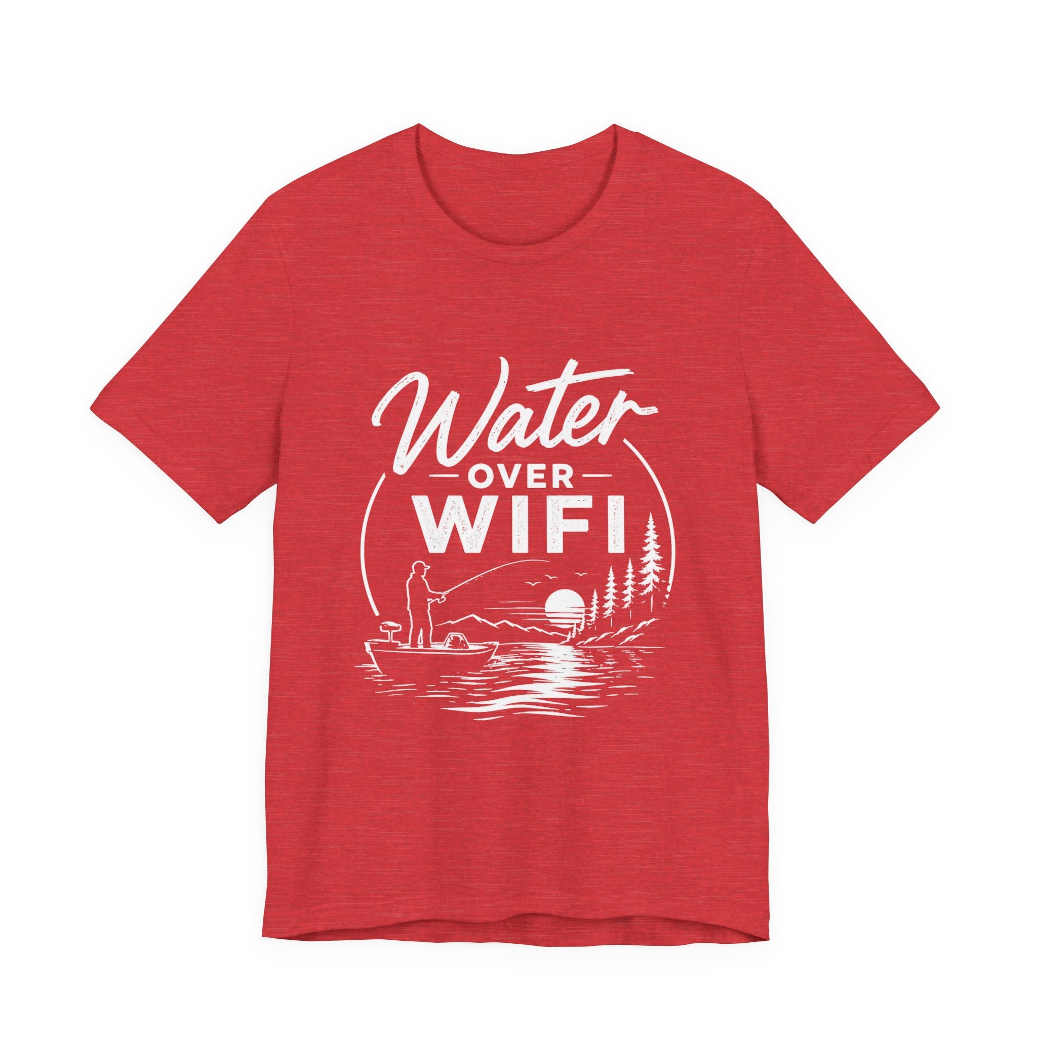 Water Over WIFI Fishing Graphic Tshirt