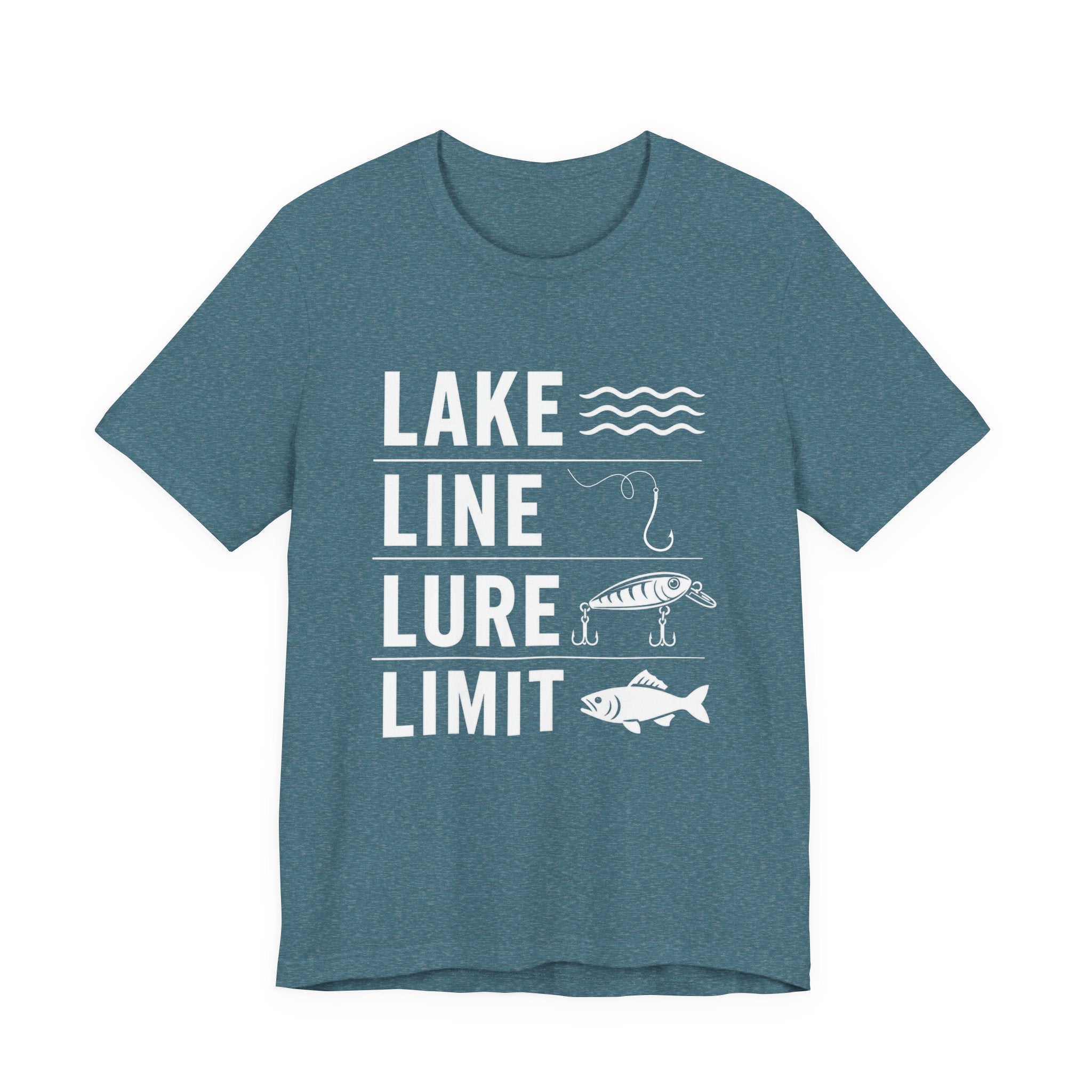 Lake Line Lure Limit - Graphic Fishing T-Shirt