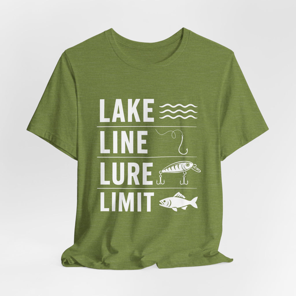 Lake Line Lure Limit - Graphic Fishing T-Shirt
