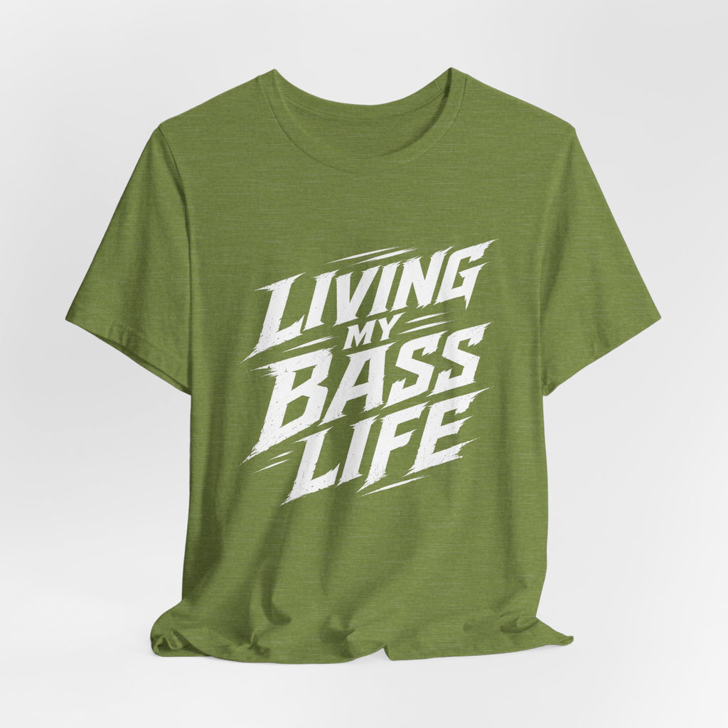 Living My Bass Life – Fishing Graphic T-Shirt