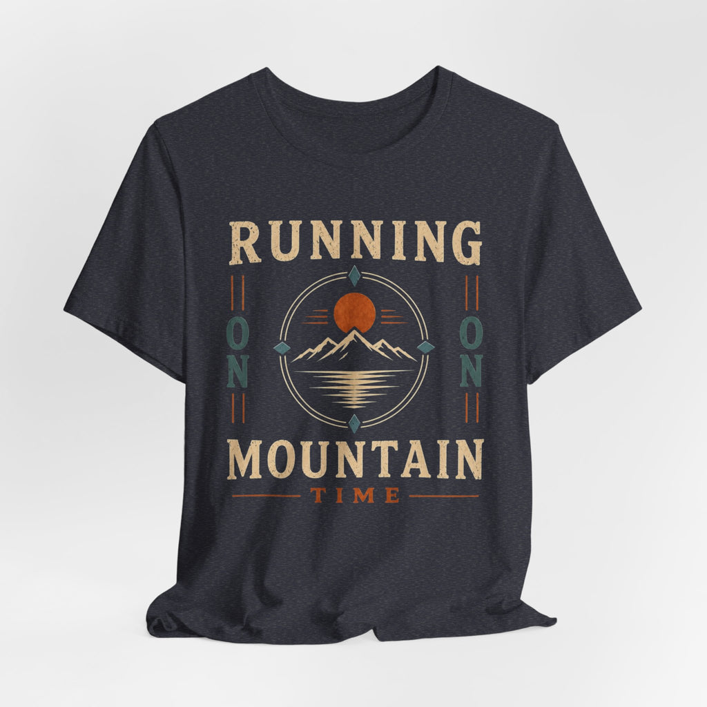 Running on Mountain Time | Vintage Outdoor Adventure T-Shirt
