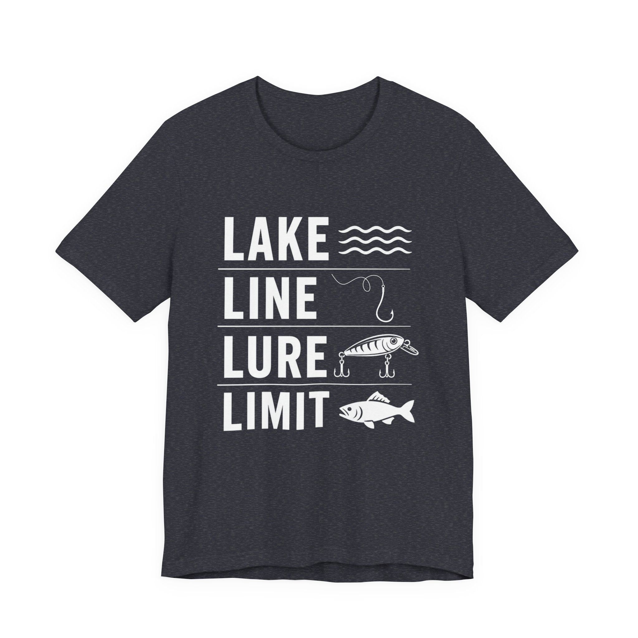 Lake Line Lure Limit - Graphic Fishing T-Shirt
