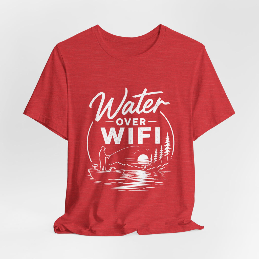 Water Over WIFI Fishing Graphic Tshirt