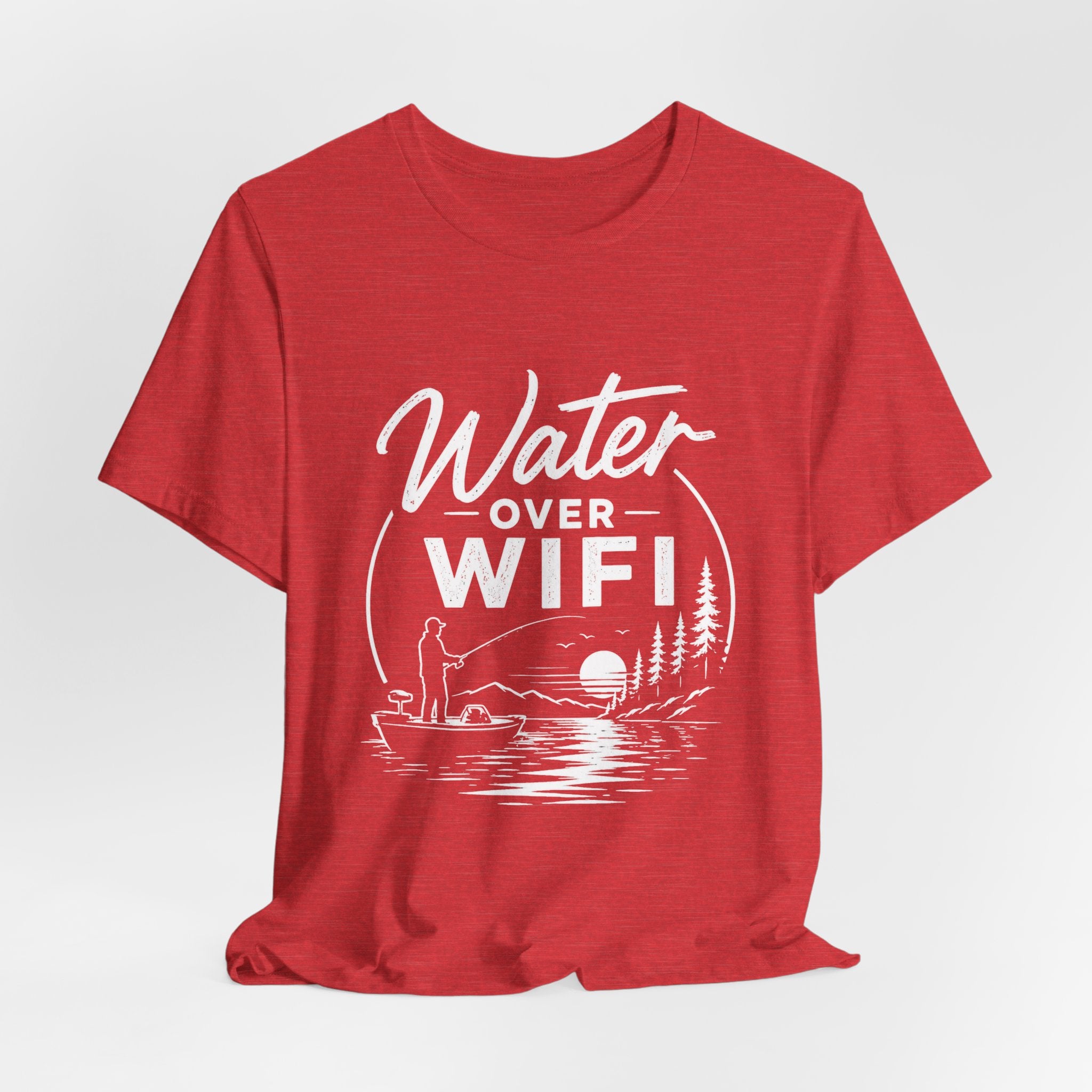 Water Over WIFI Fishing Graphic Tshirt
