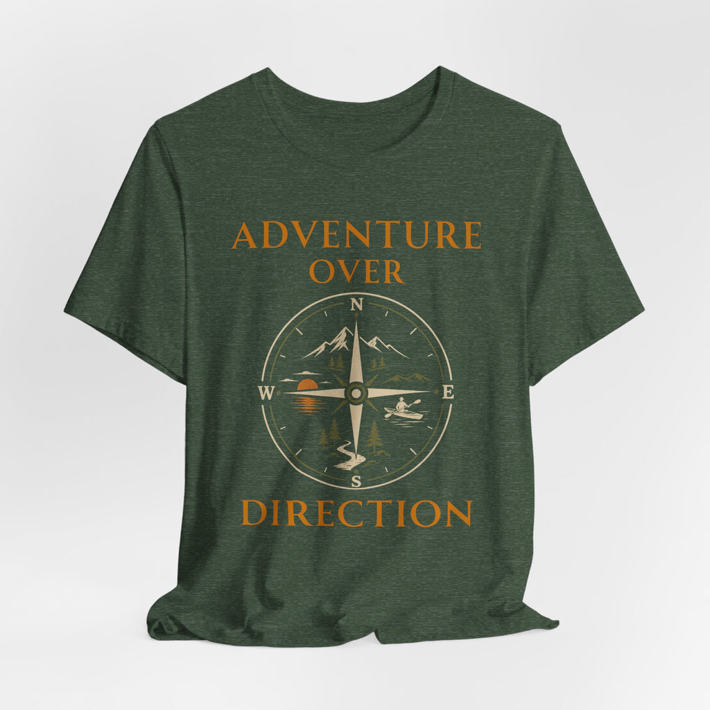 Adventure Over Direction | Outdoor Adventure T-Shirt
