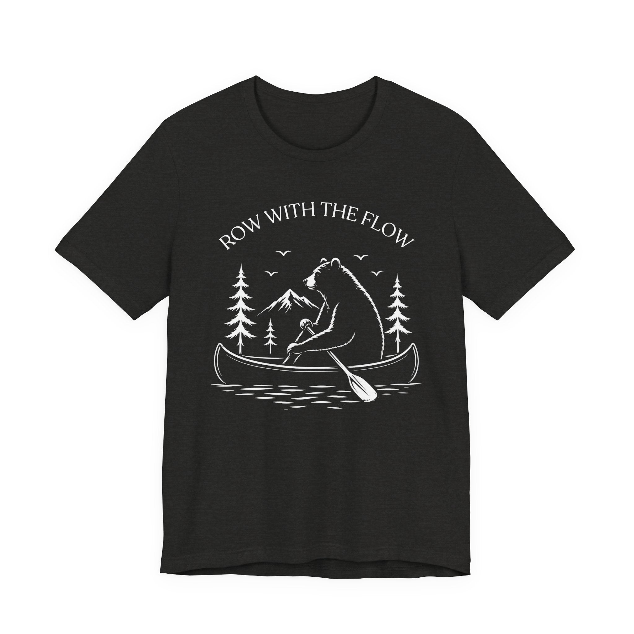 Row With The Flow - Bear Canoe Tee
