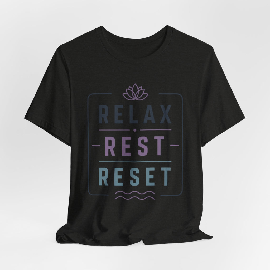Relax Rest Reset Meditation Graphic Tee