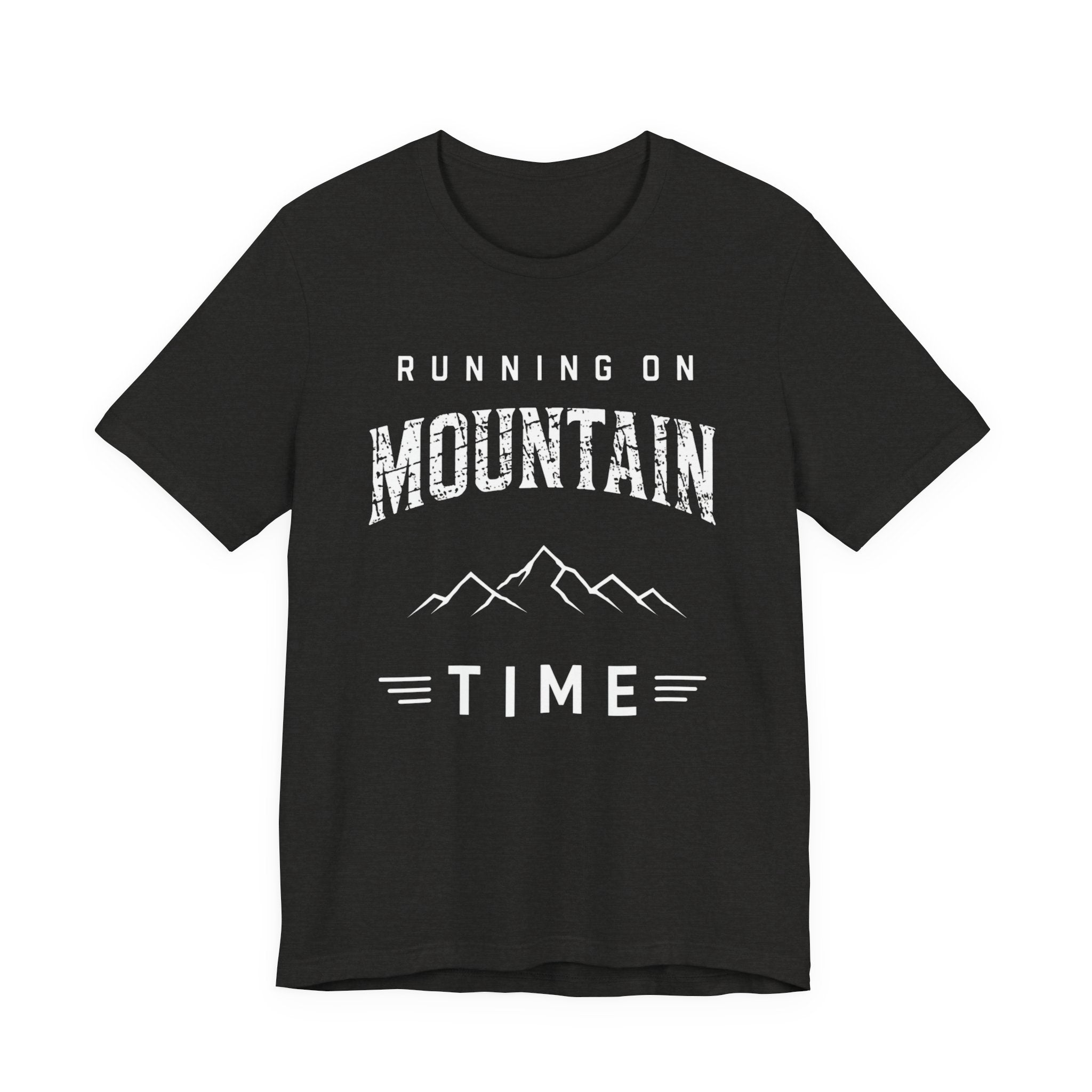 Running on Mountain Time | Vintage Hiking Adventure T-Shirt