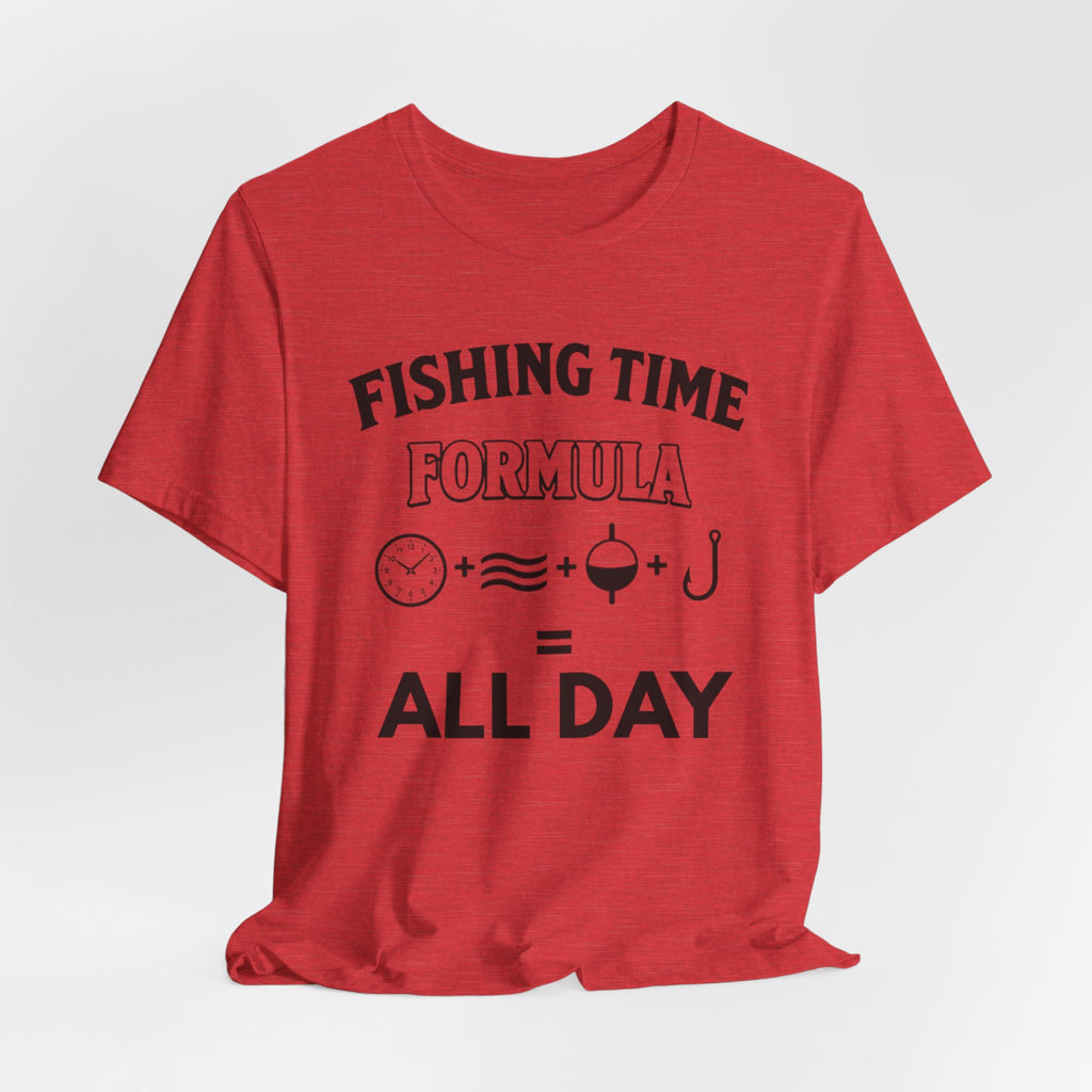 Fishing Time Formula | Funny Fishing Graphic T-Shirt