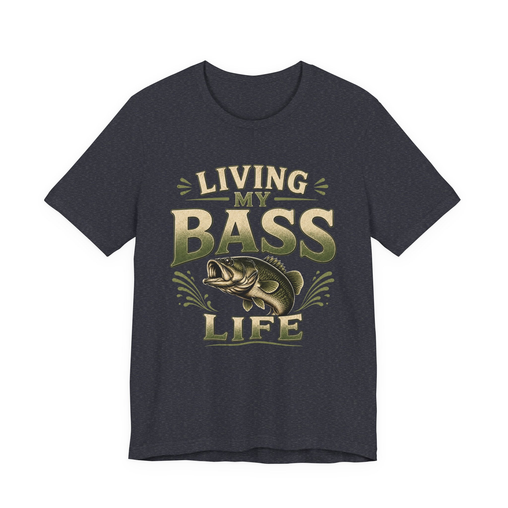 Living My Bass Life – Vintage Fishing Graphic T-Shirt