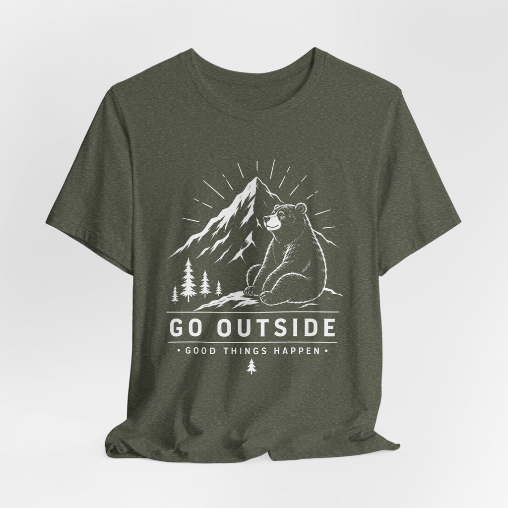 Go Outside, Good Things Happen | Bear Adventure Tee