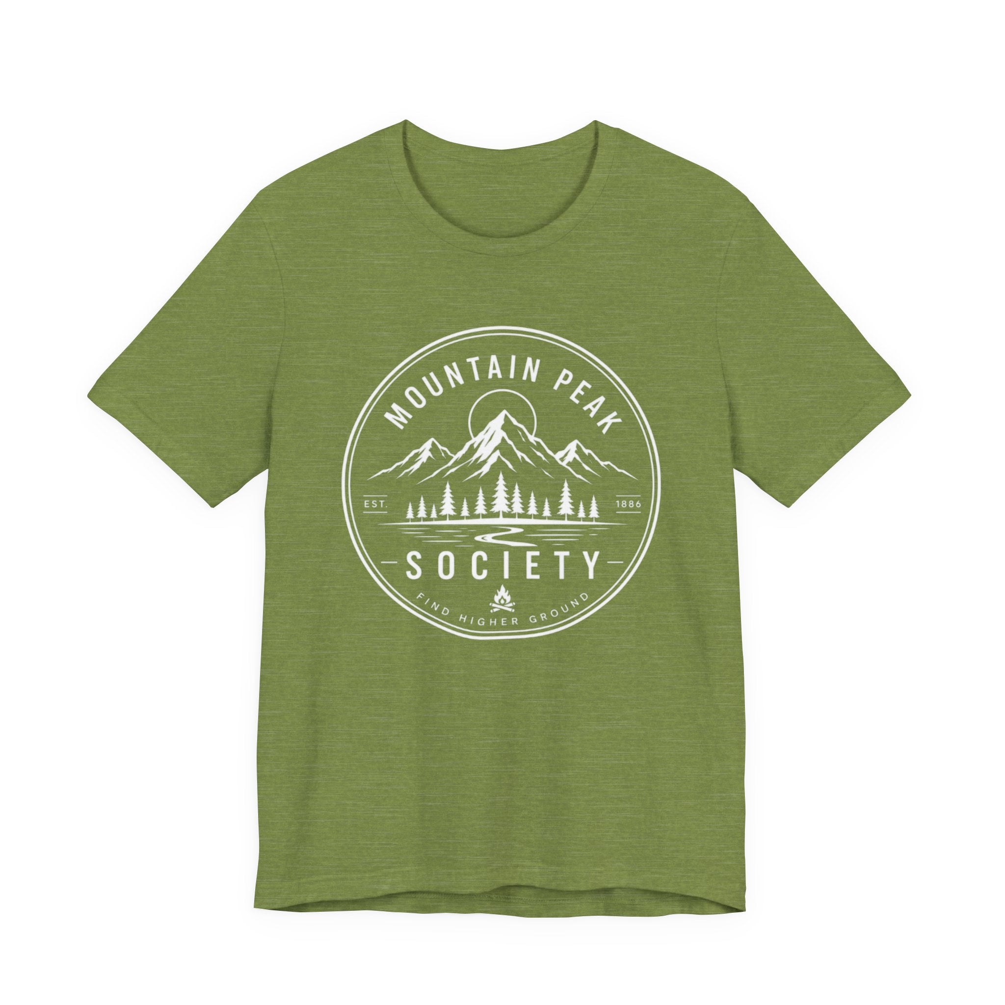Mountain Peak Society - Find Higher Ground Outdoor Graphic T-Shirt