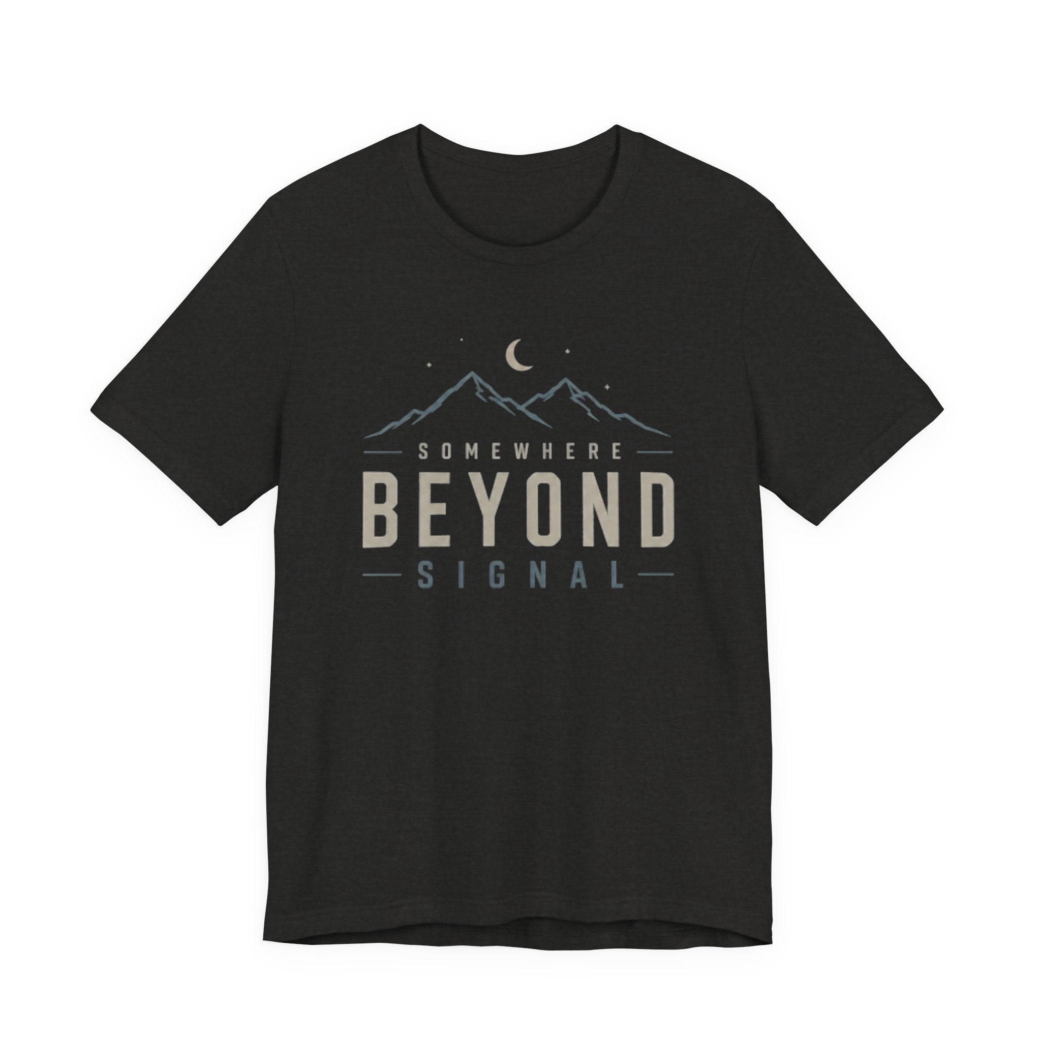 Somewhere Beyond Signal - Mountain Adventure Graphic T-Shirt
