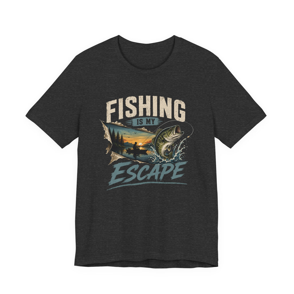 Fishing Is My Escape – Bass Fishing Graphic T-Shirt