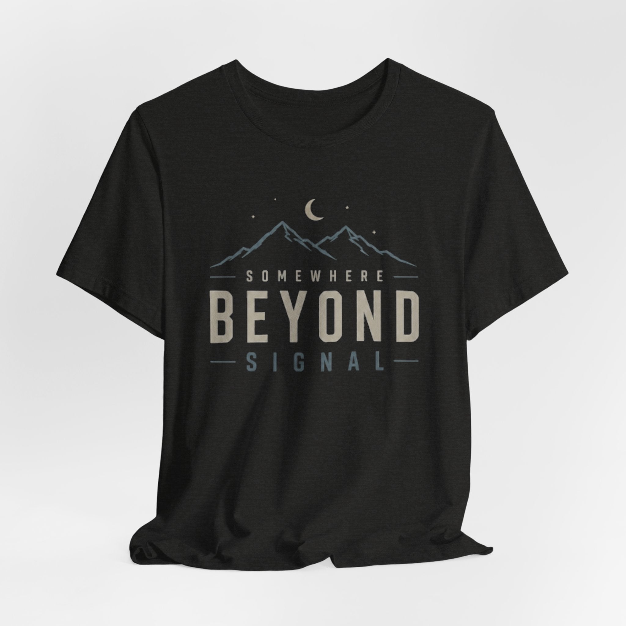 Somewhere Beyond Signal - Mountain Adventure Graphic T-Shirt