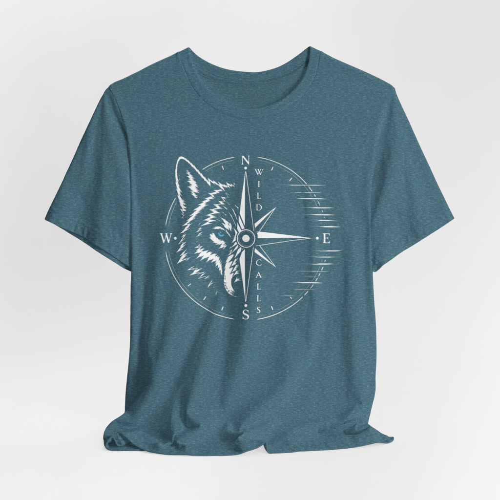 Wild Calls Wolf | Vintage Wilderness Adventure T-Shirt
