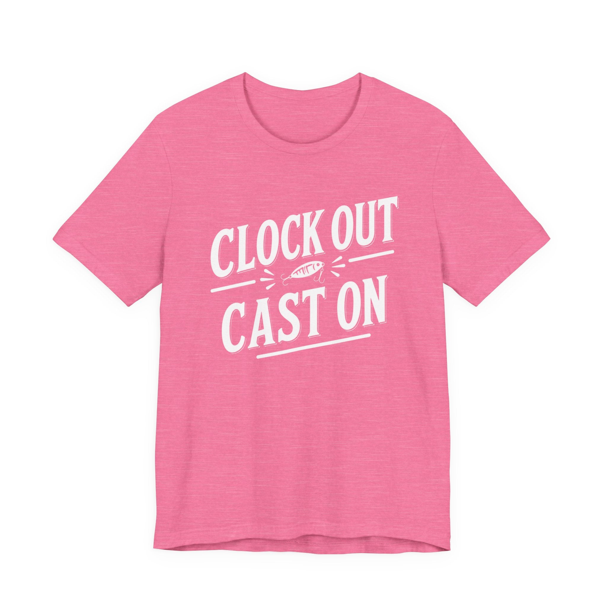 Clock Out, Cast On - Graphic Fishing Tee