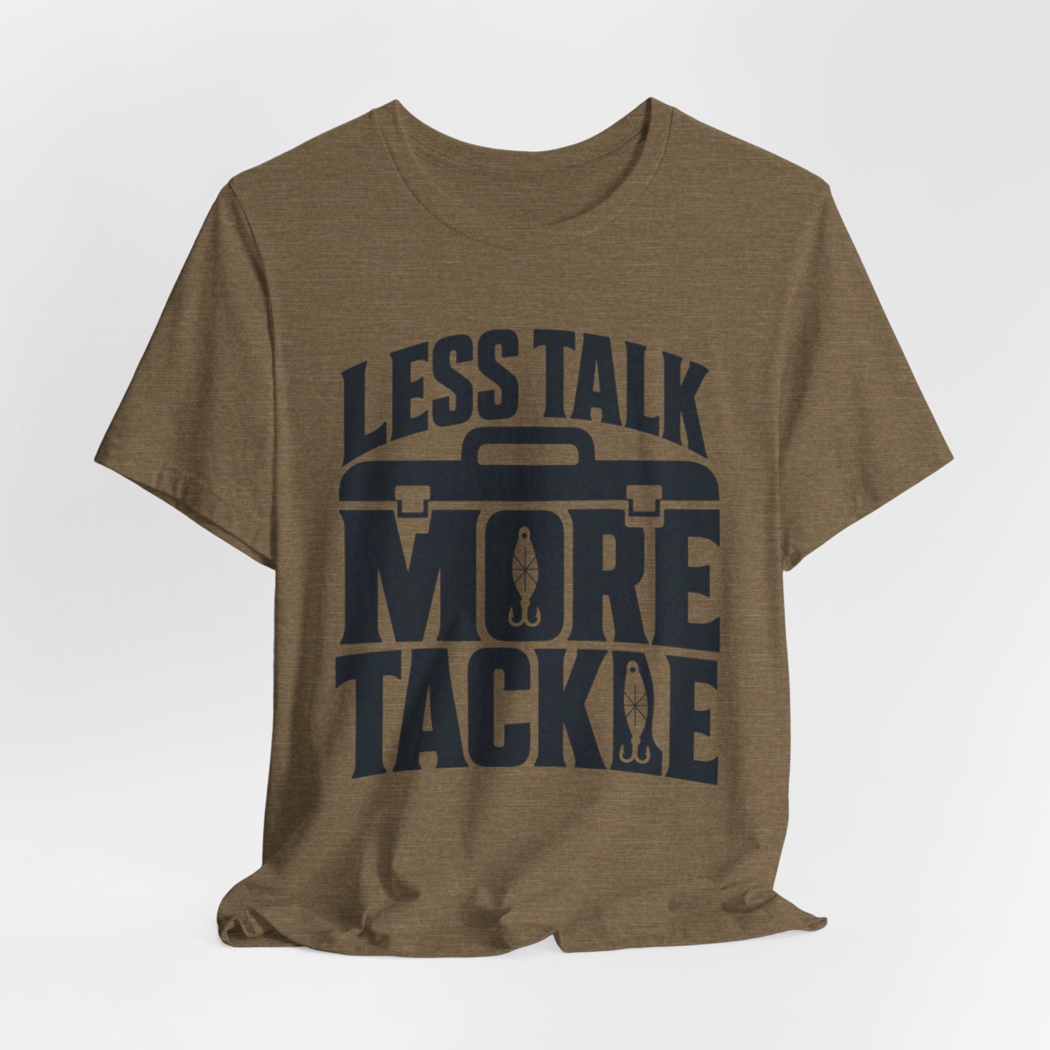 Less Talk, More Tackle | Funny Fishing Graphic T-Shirt