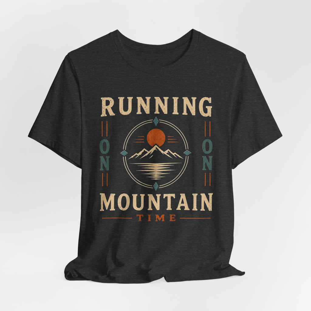 Running on Mountain Time | Vintage Outdoor Adventure T-Shirt